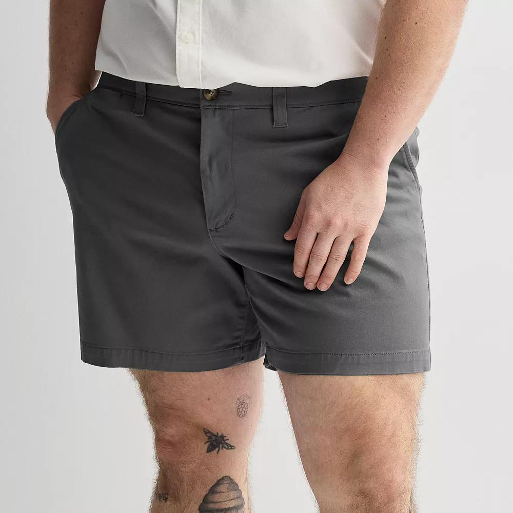 Big & Tall Sonoma Goods For Life® 7-Inch Flexwear Flat Front Shorts, Men's, Size: 44, Magnet Product Image