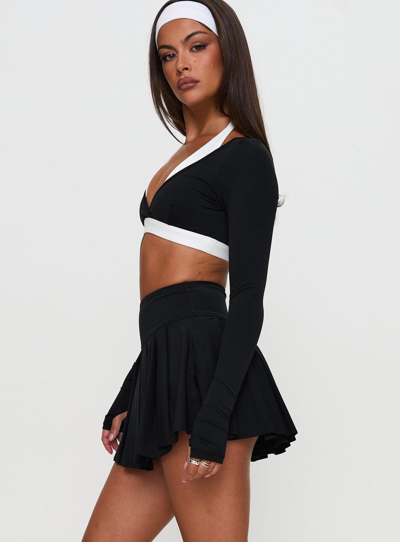 Dynamic Pleat Active Skort Black Product Image