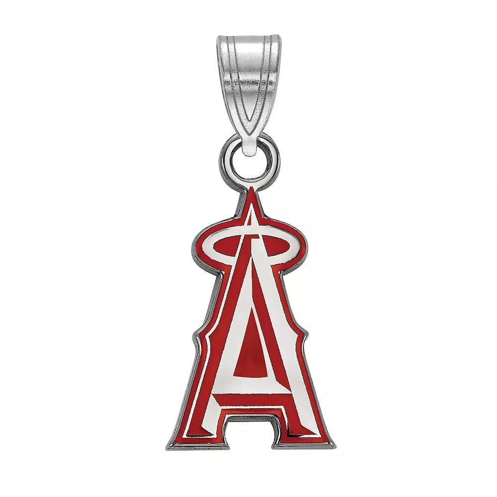 LogoArt Los Angeles Angels of Anaheim Small Enameled Pendant, Women's, Size: 18 mm, Sterling Silver Product Image