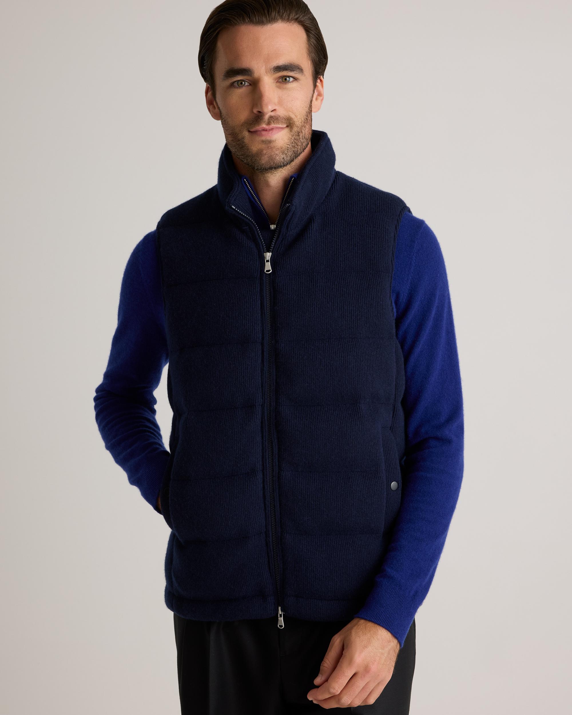 Quince | Men's Mongolian Cashmere Puffer Vest Product Image