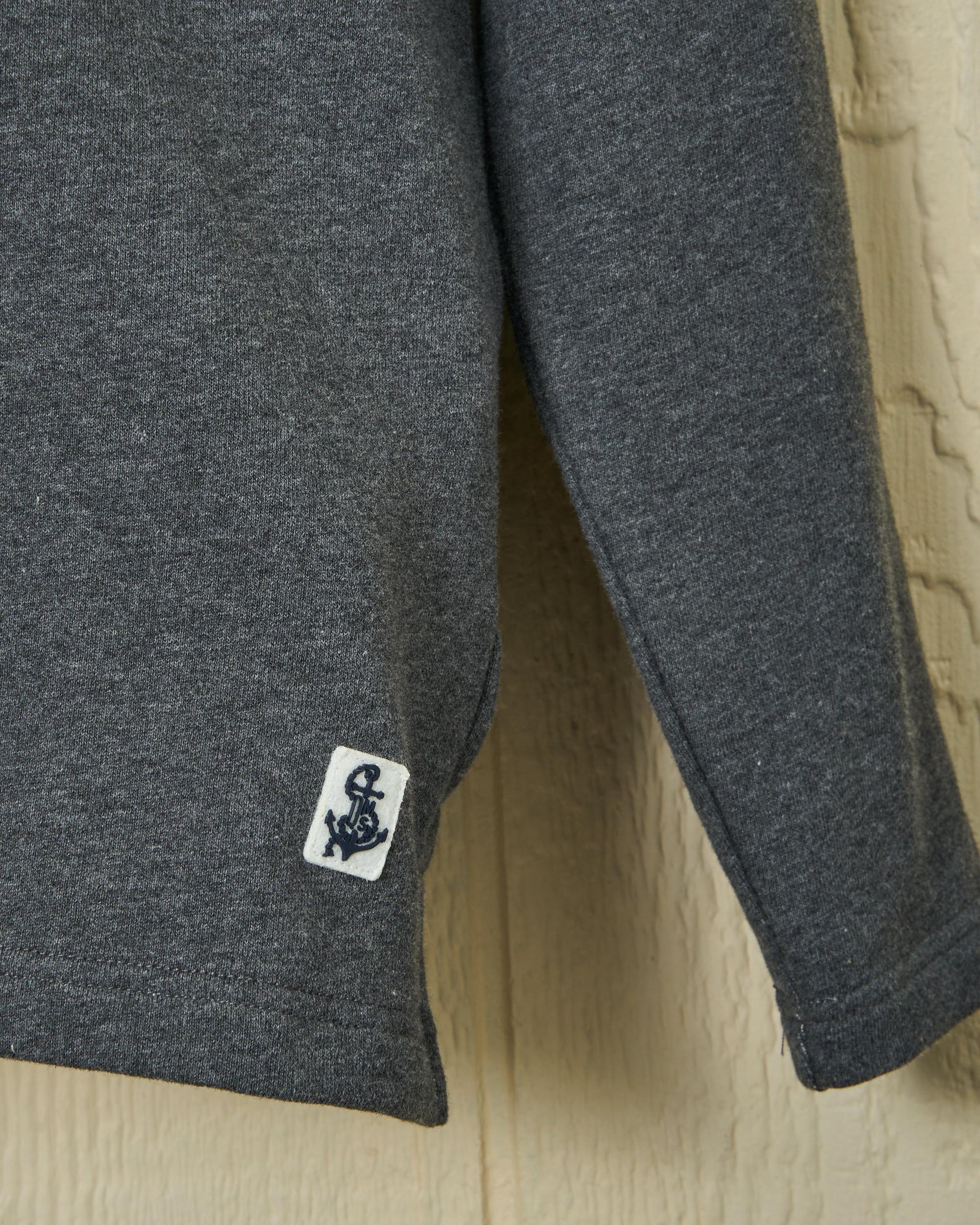Acadia Polo in Charcoal Heather Loopback Terry Product Image