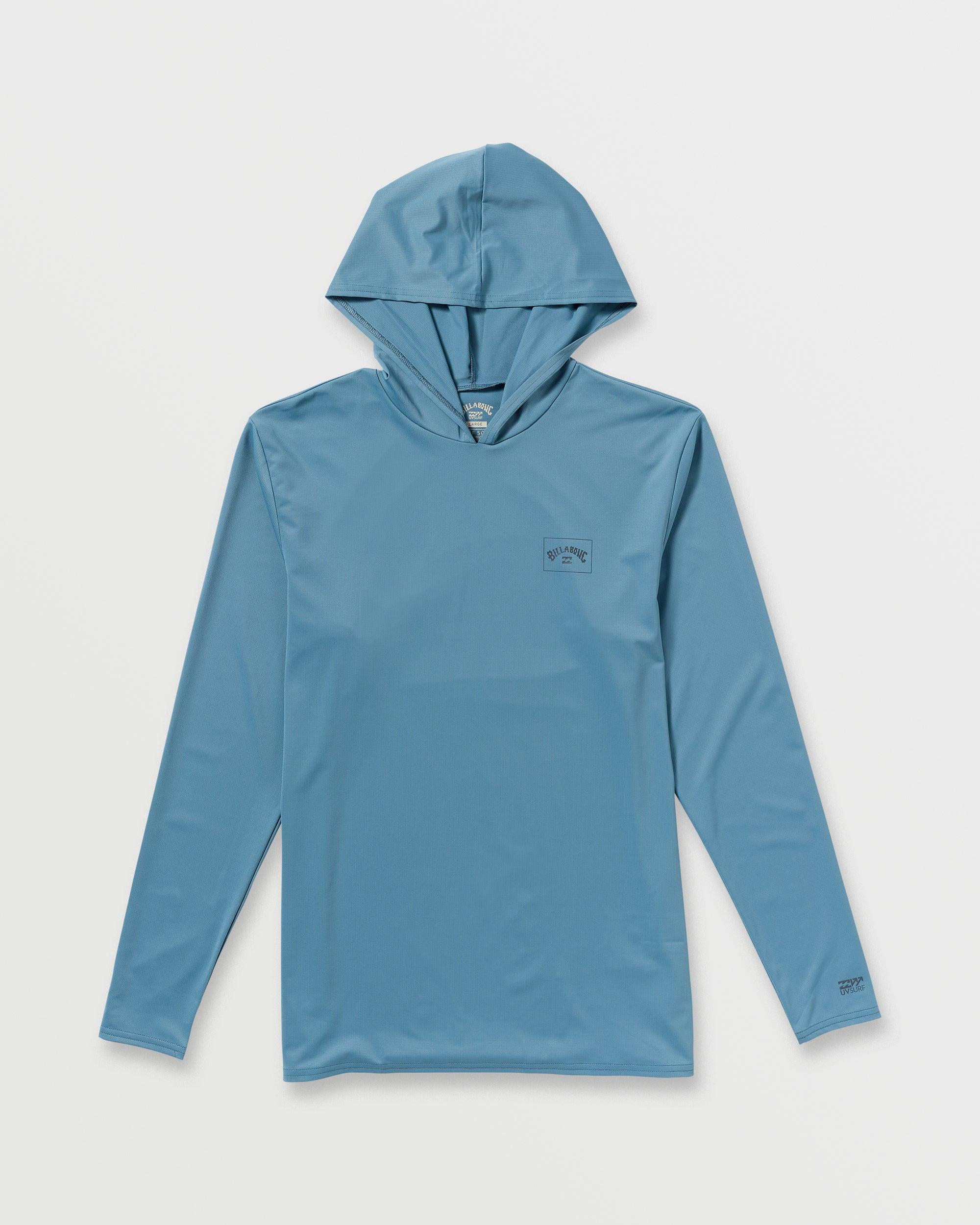 Arch Mesh Long Sleeve Hooded Surf Tee - Bay Blue Male Product Image