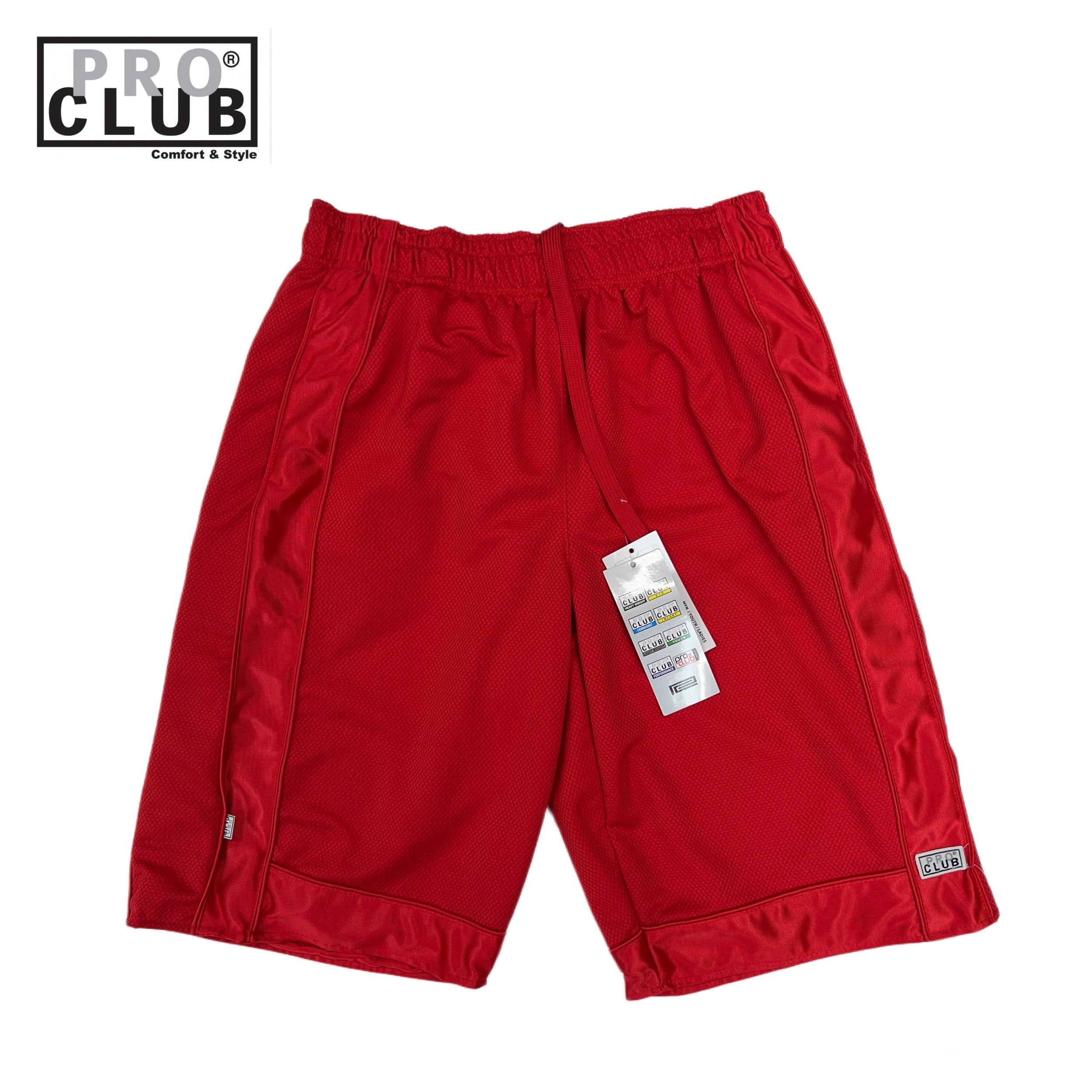 Pro Club Men's Heavyweight Mesh Basketball Shorts (Royal Blue/Red/Brown) Male Product Image