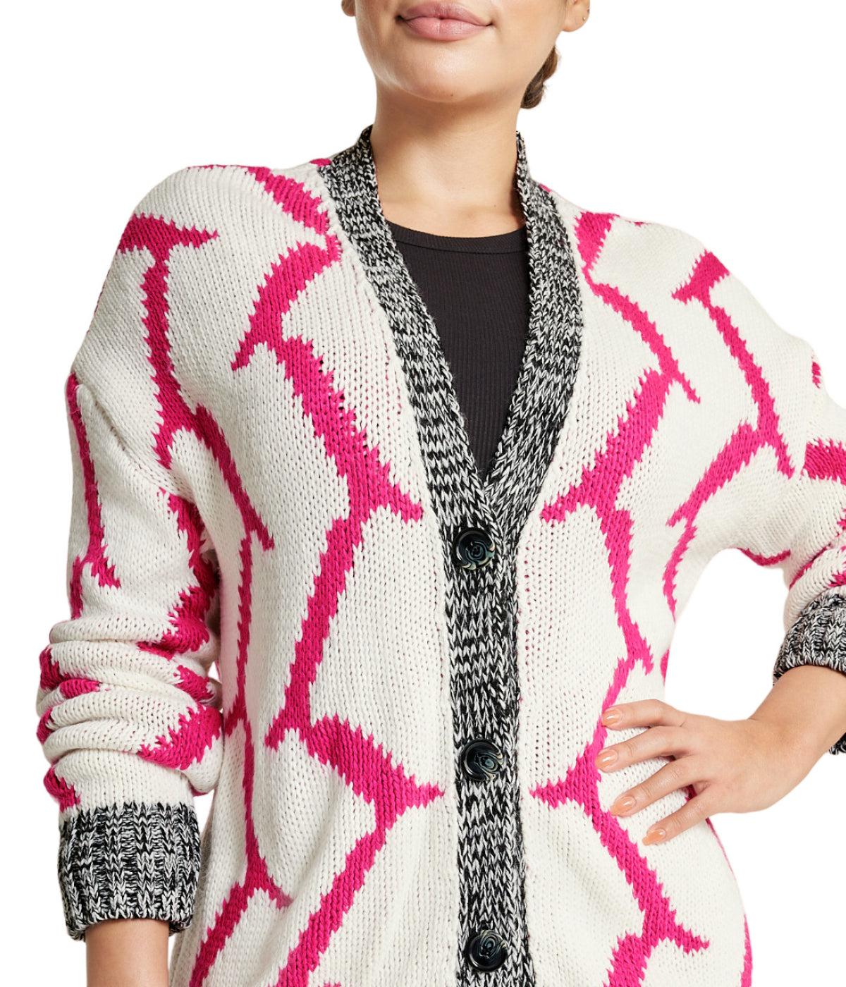 Mixed Media Cardigan Product Image