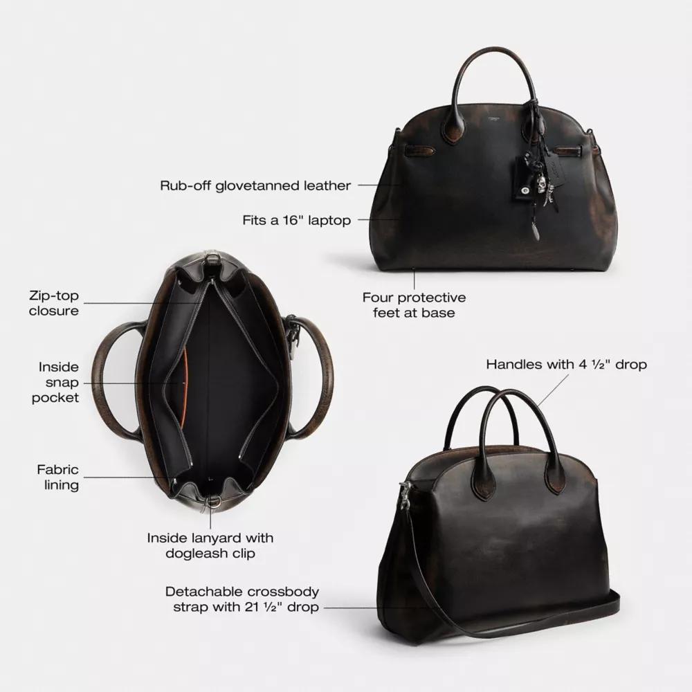 Soft Empire Carryall Bag 48 In Loved Leather Product Image