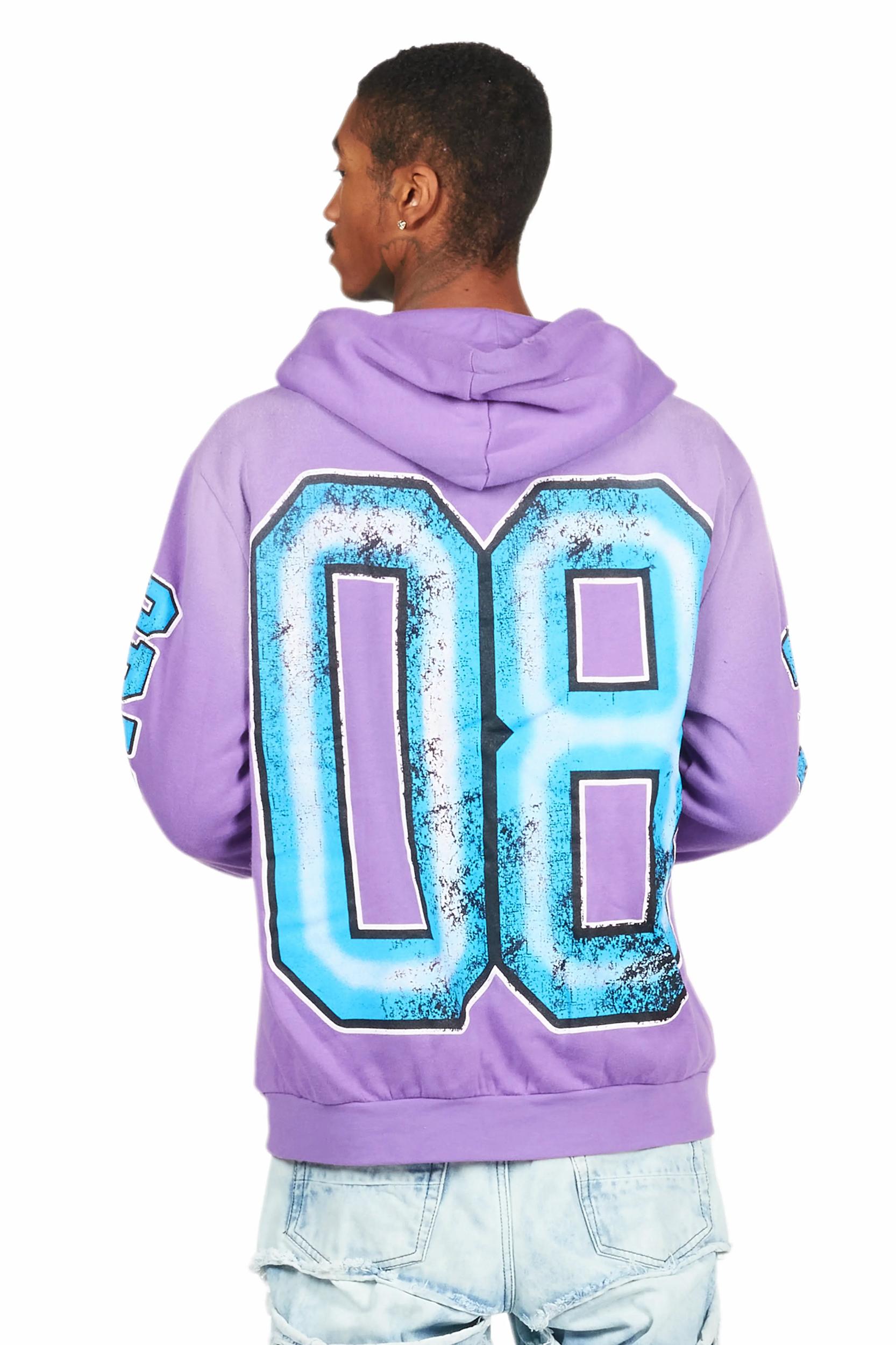 Tariqa Purple Oversized Hoodie Female Product Image