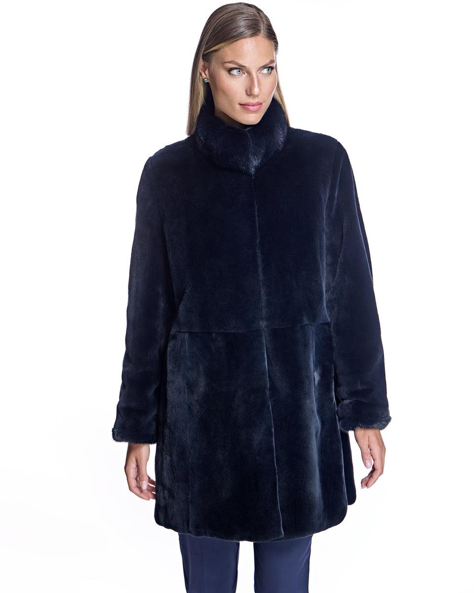Reversible Plucked Mink Coat Product Image
