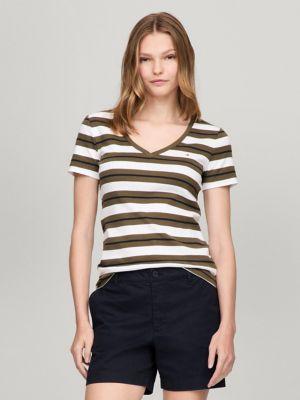 Stripe V-Neck Favorite T-Shirt Product Image