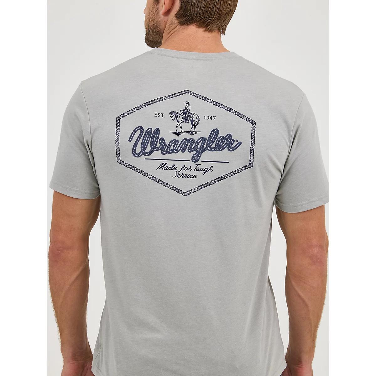 Men's Wrangler Back Graphic T-Shirt in Hound Product Image