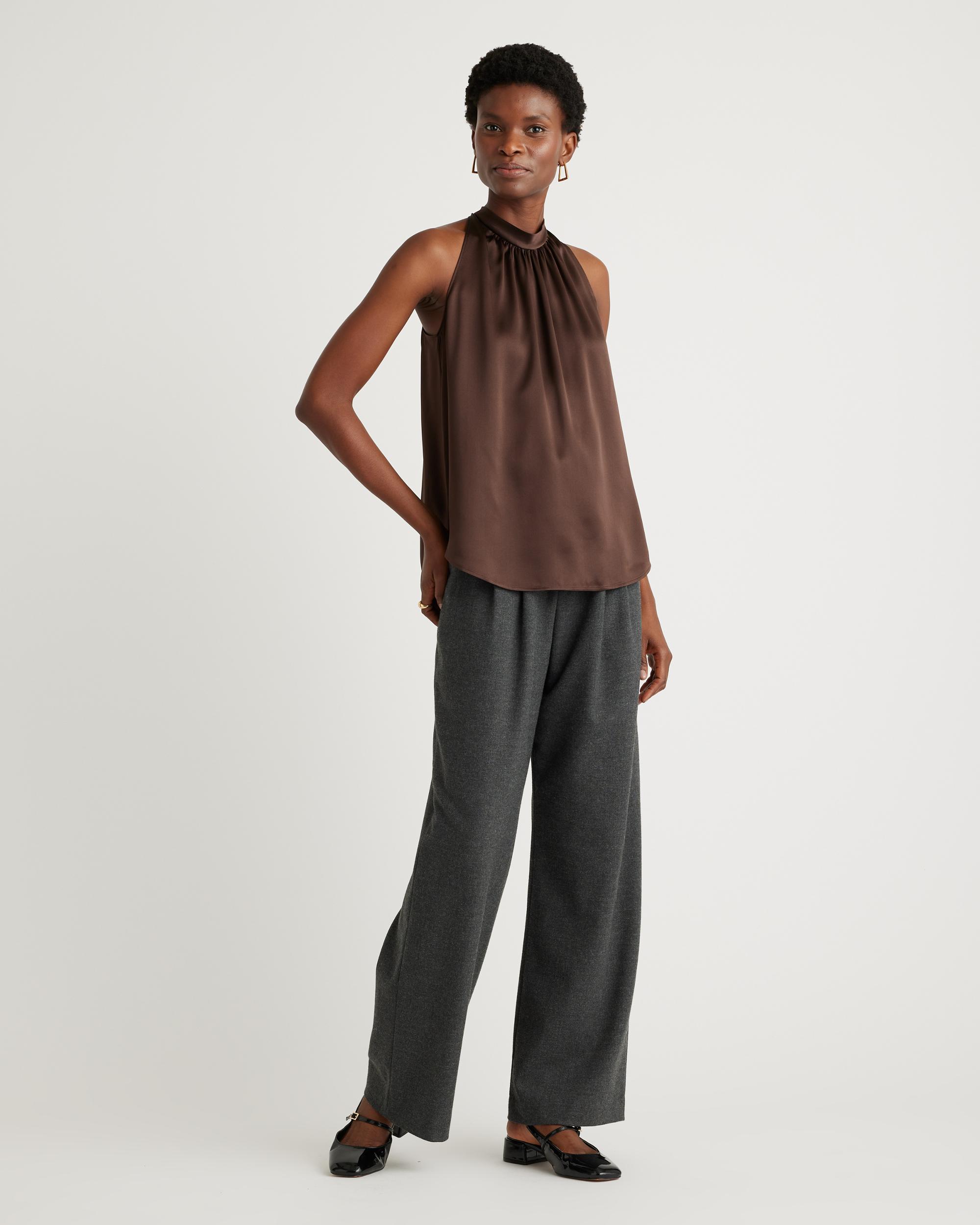 Quince | Women's Halter Top Silk Product Image