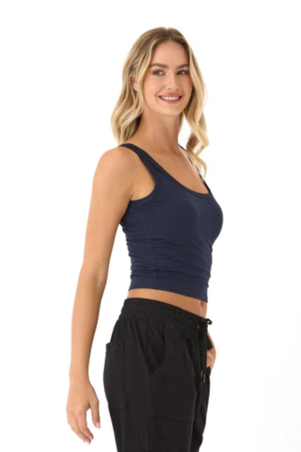 Mirabel Luxe Jersey Crop Tank Product Image