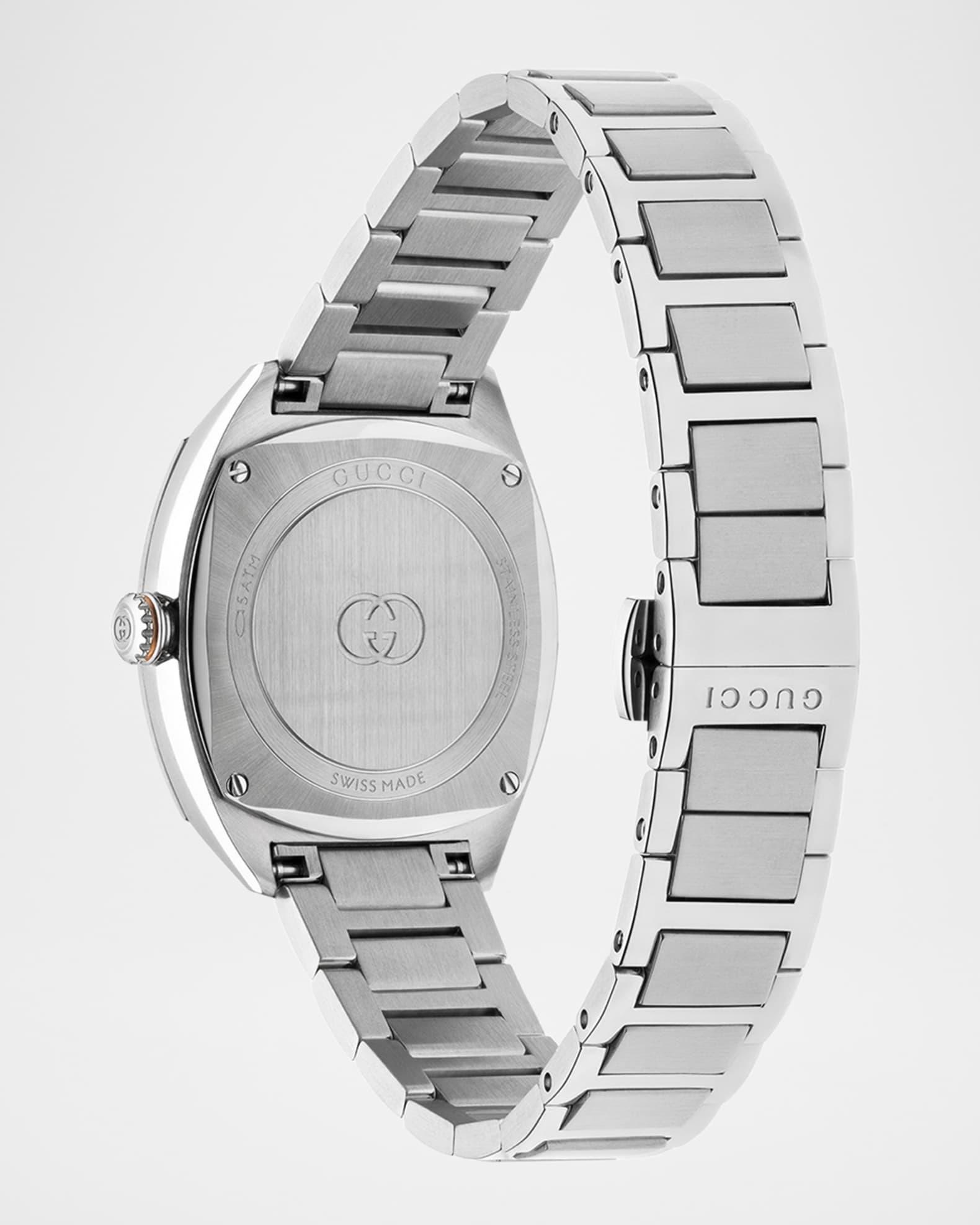 29mm Gucci Interlocking Diamond Watch with Bracelet Strap, Black Product Image