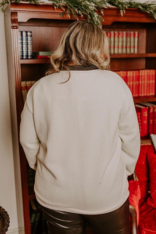 Wrapping Presents Embroidered Sweatshirt Curves Product Image