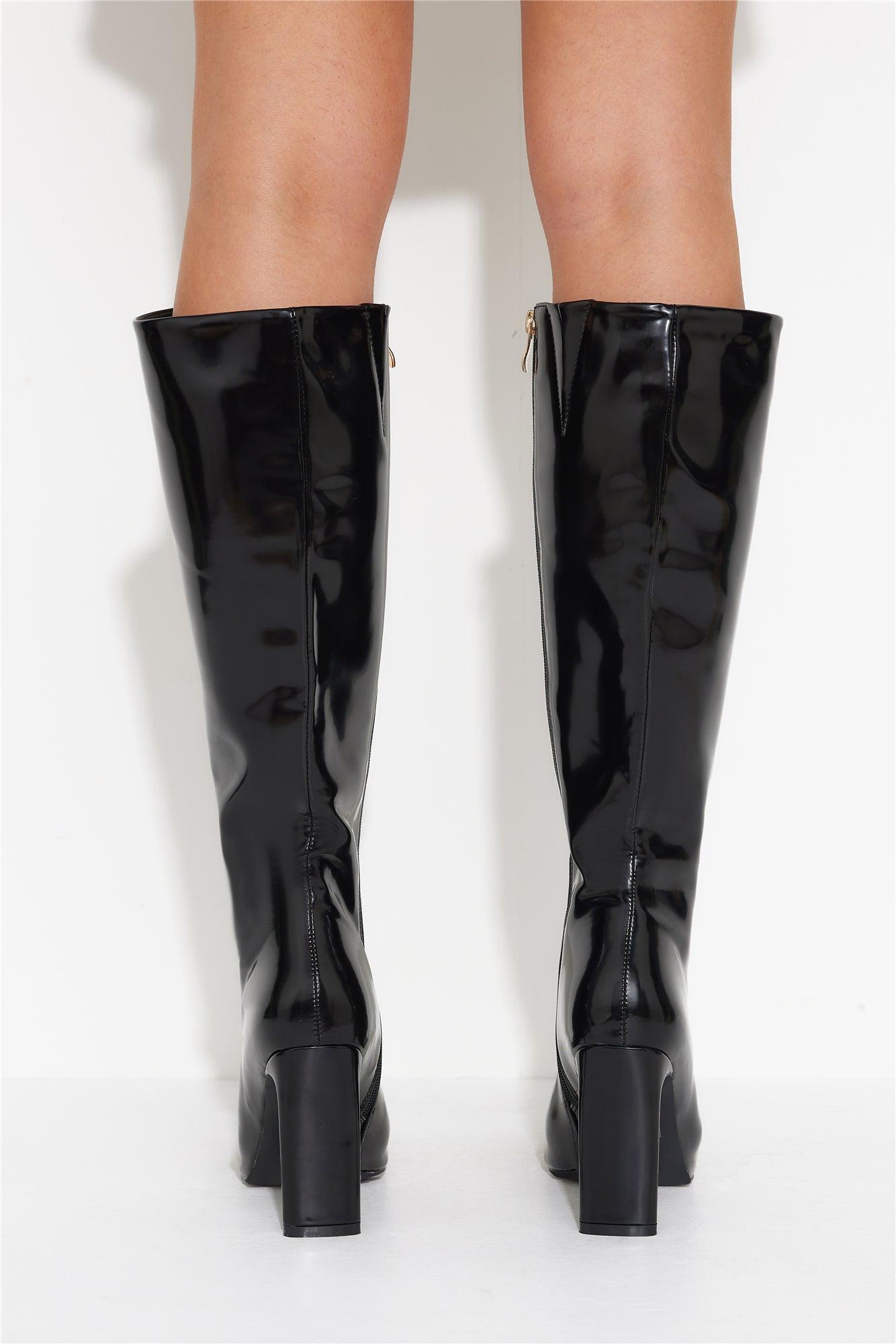 BILLINI Hendrick Boot Black Semi Patent Product Image