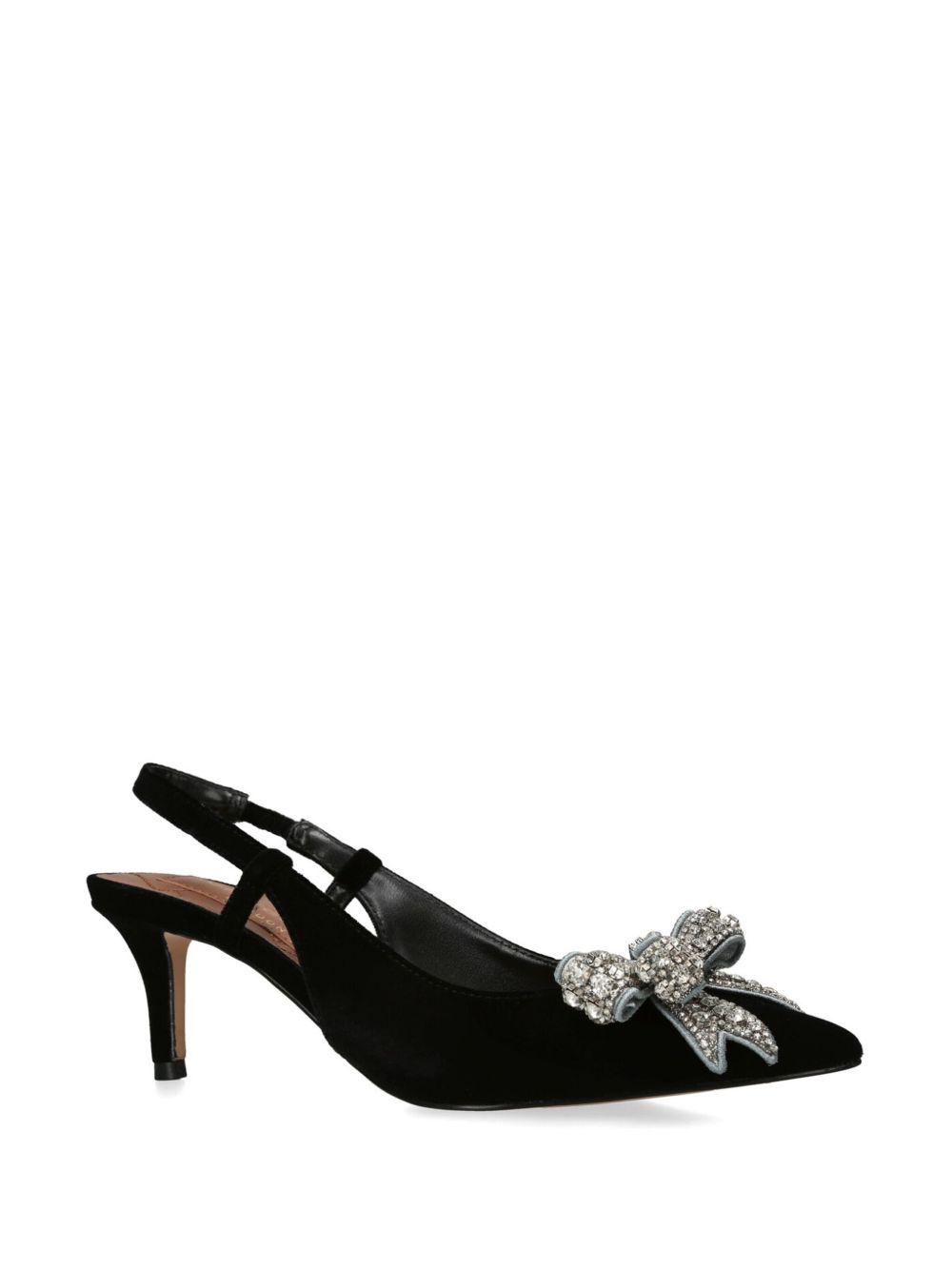 Belgravia velvet slingback pumps Product Image