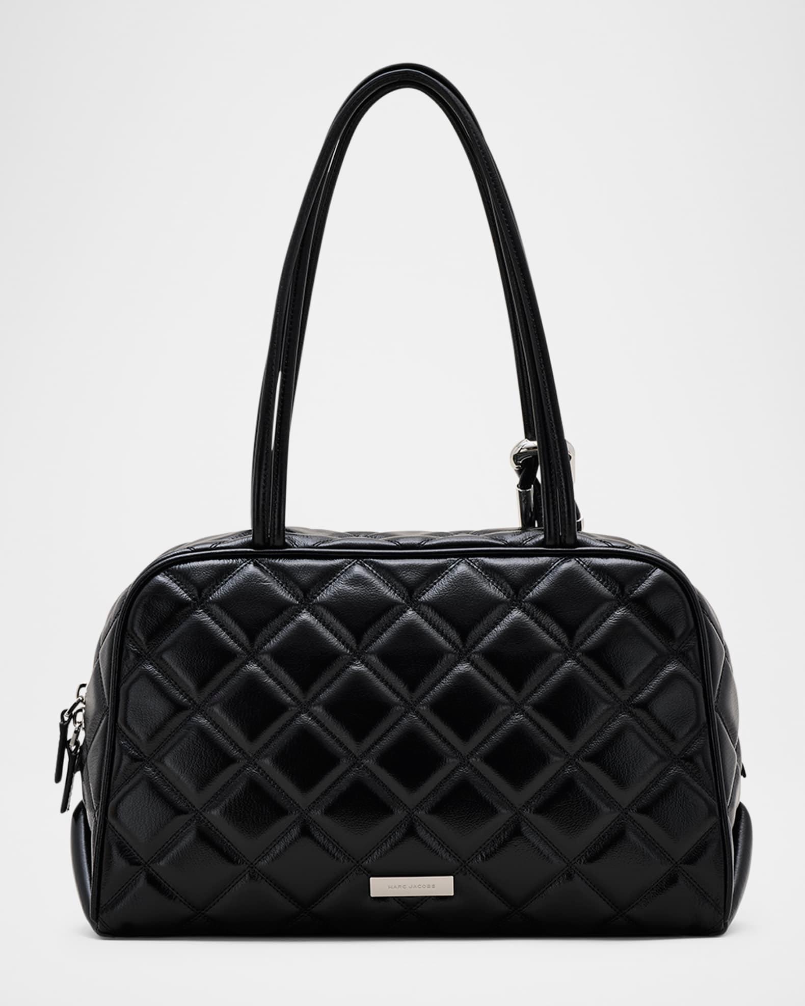 The Dual Quilted Leather Satchel Bag  Product Image