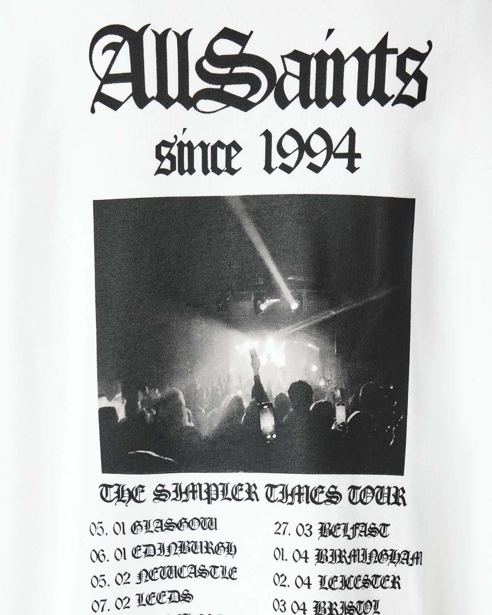 Gig Amphia Oversized Hoodie Optic White | ALLSAINTS US Product Image