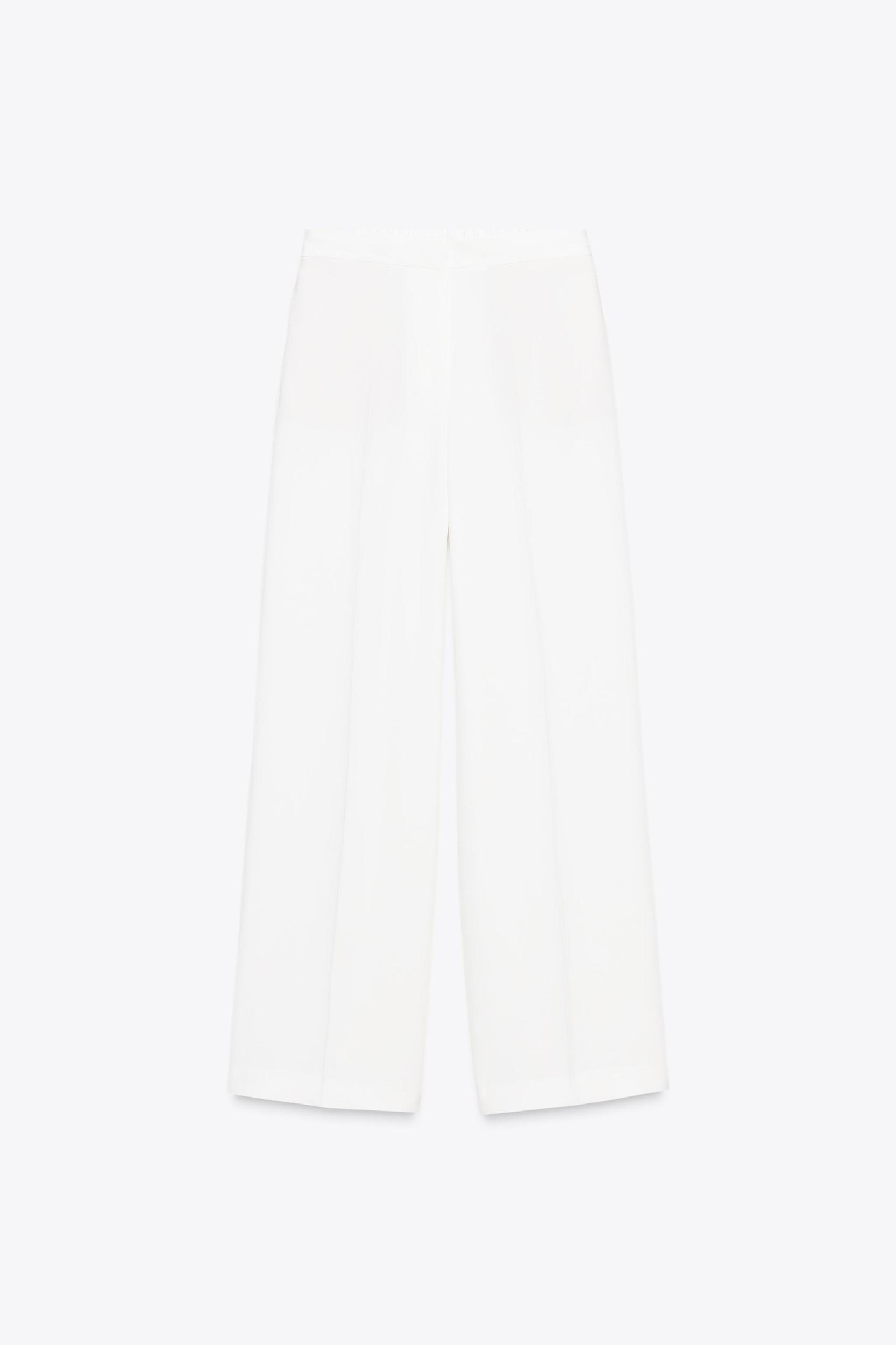 WIDE LEG ELASTIC WAIST PANTS Product Image