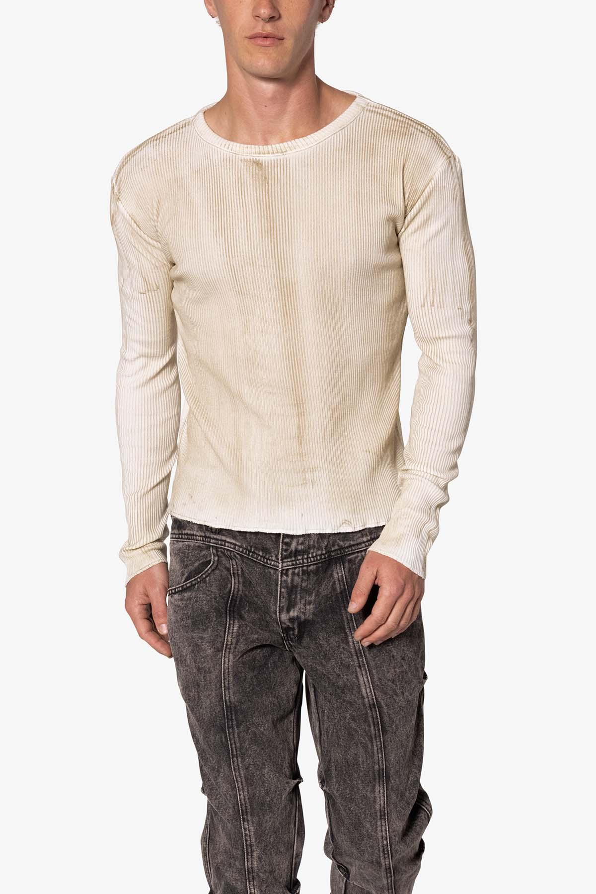 Heavy Knit Washed L/S Tee - Earth Product Image