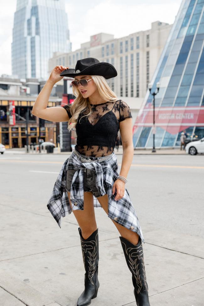 Black Straw Cowboy Hat FINAL SALE Product Image