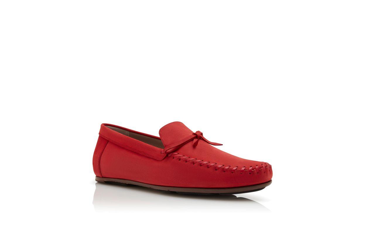 GARGANO Dark Red Calf Leather Slippers Product Image