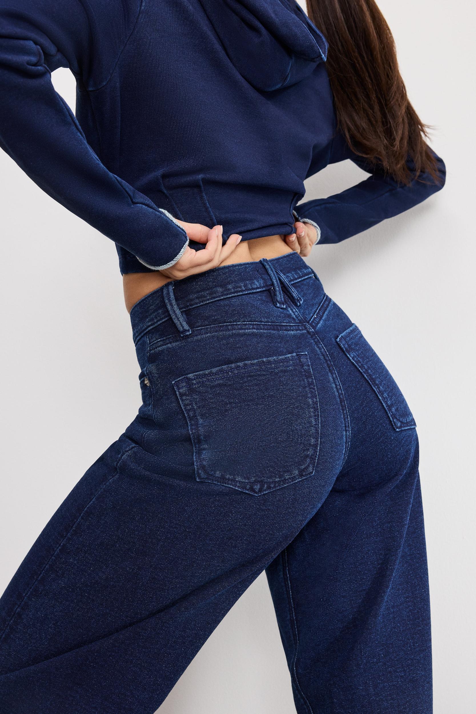 JEANIUS BARREL SWEATPANTS | INDIGO1029 Product Image