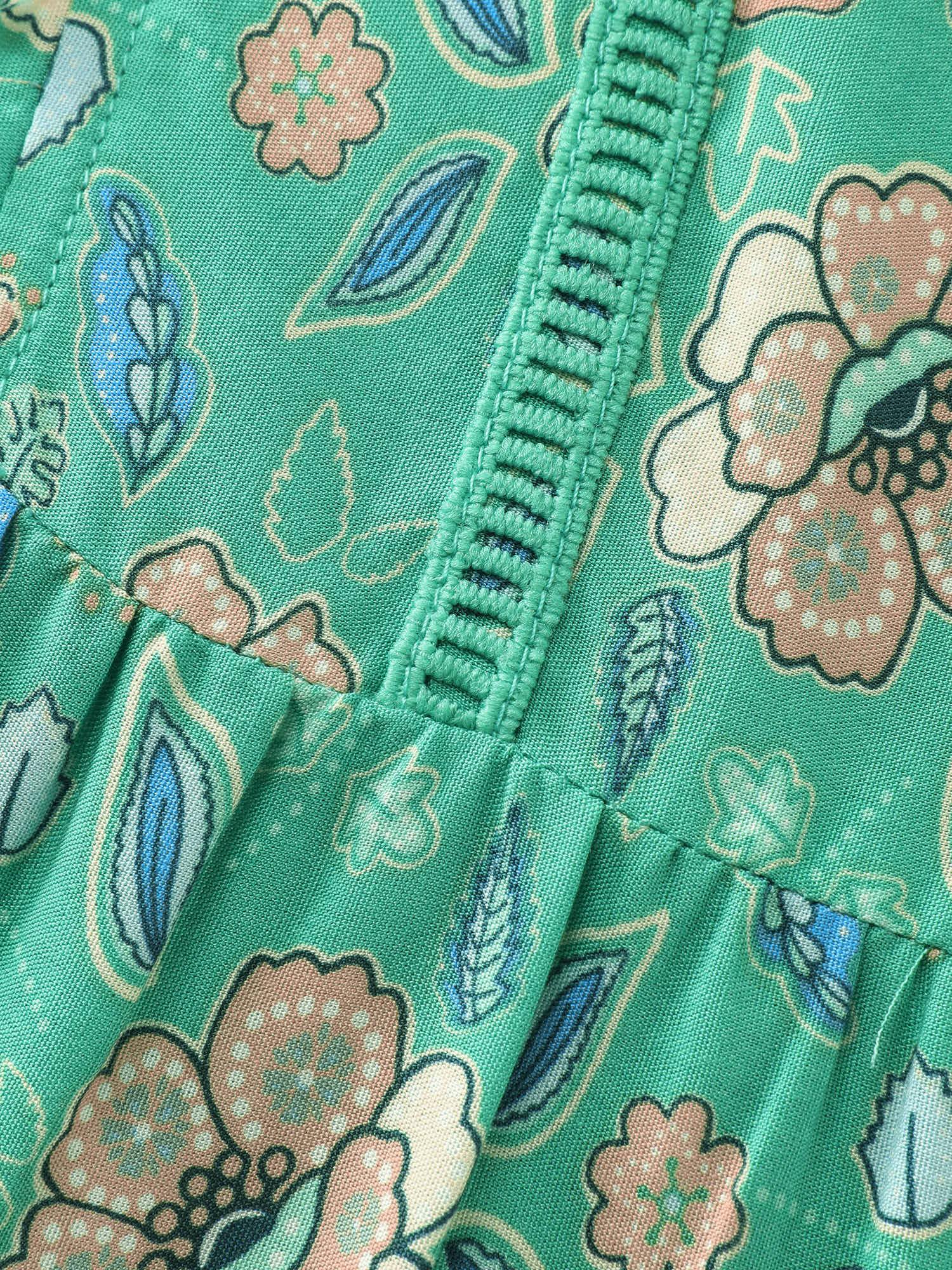Supersoft Floral Print Keyhole Neck Blouse Female Product Image