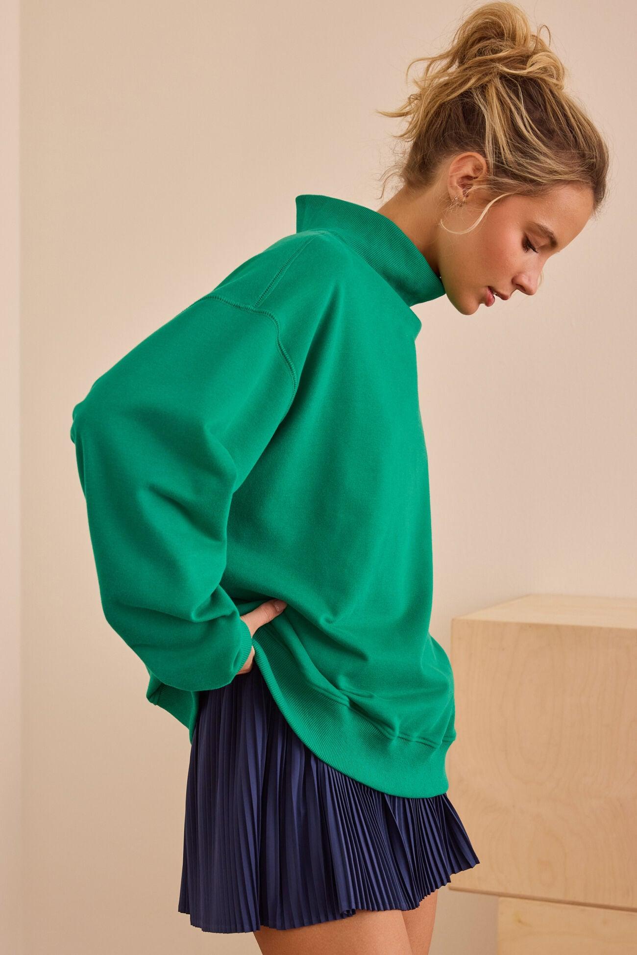 Precision Mock Neck Sweatshirt Product Image