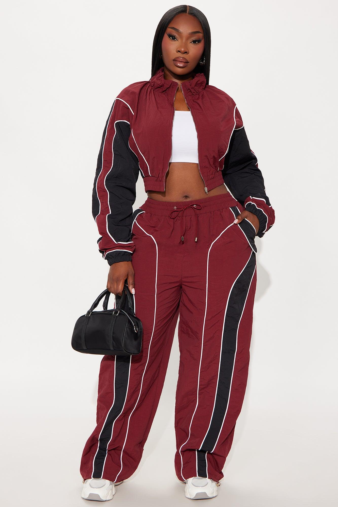 New Era Colorblock Windbreaker Jacket - Burgundy/combo Product Image