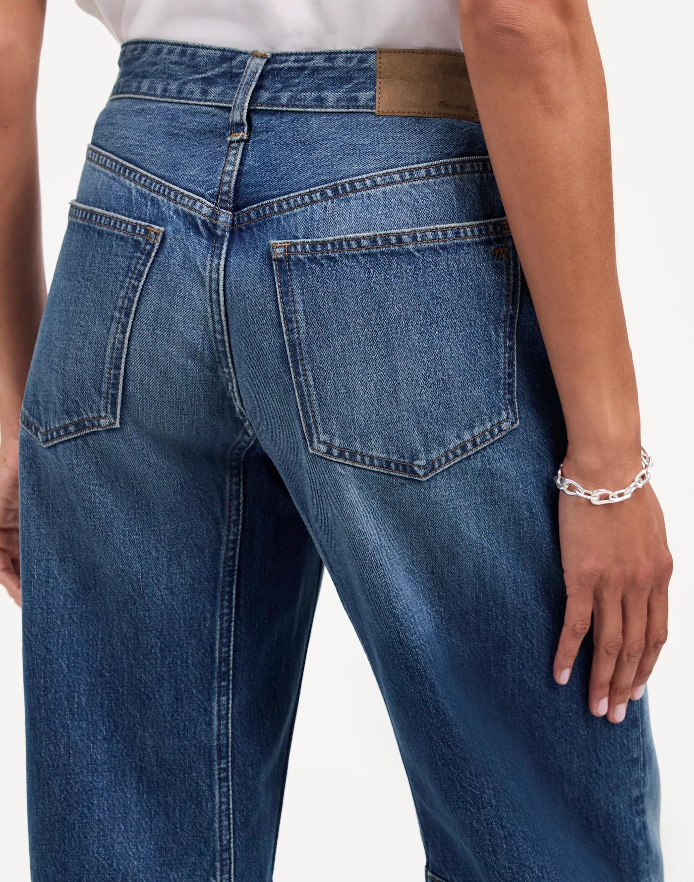 The Petite Darted Barrel-Leg Jean Product Image