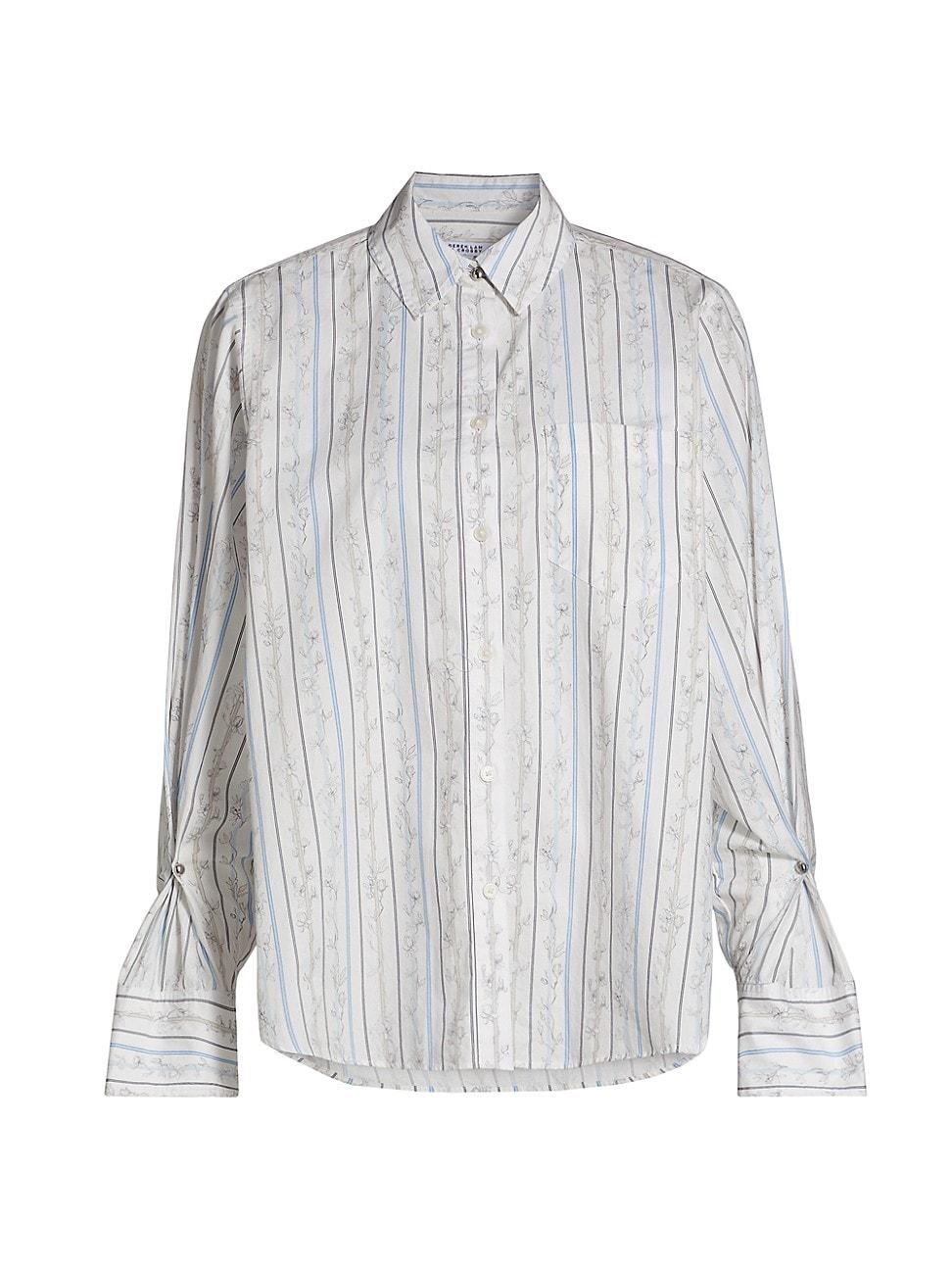 Womens Wesley Floral Stripe Shirt Product Image