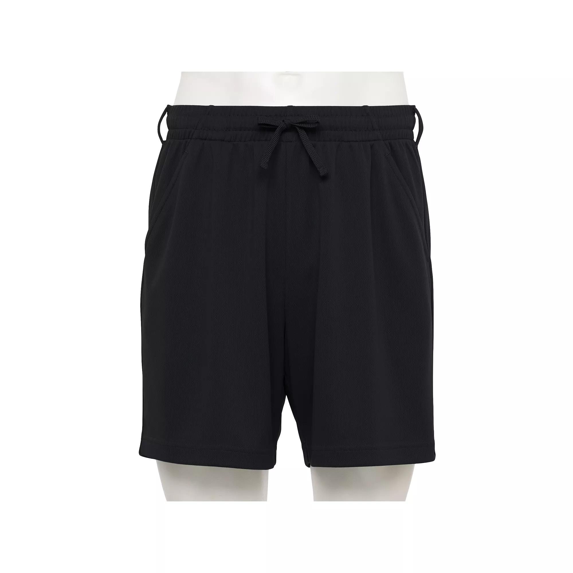 Men's Tek Gear® 7 in. Inseam Adaptive Mesh Shorts, Size: XL, Mineral Black Product Image