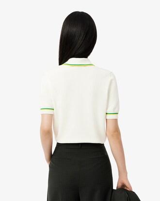 Cropped 3D Seamless Stretch Cotton Polo Shirt Product Image