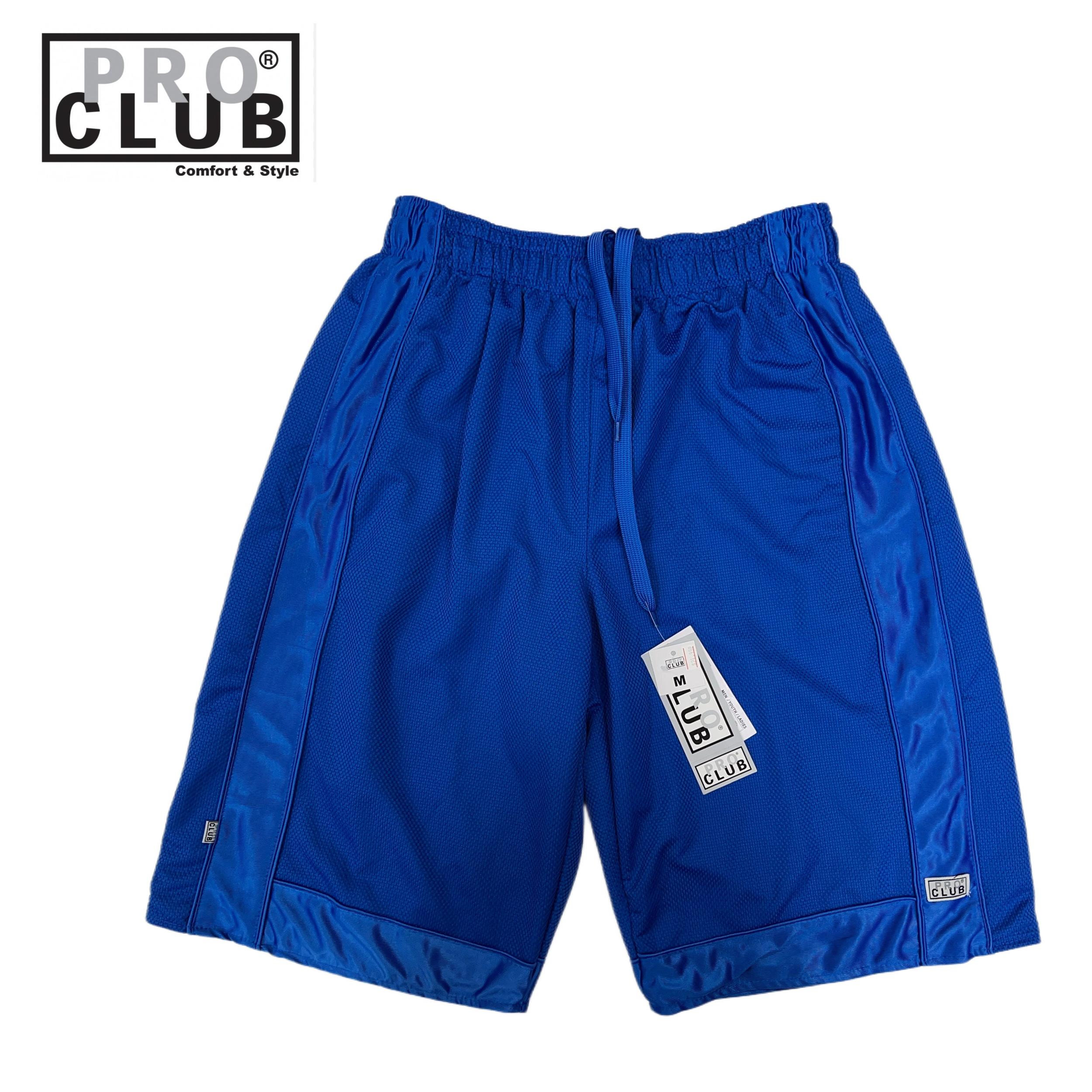 Pro Club Men's Heavyweight Mesh Basketball Shorts (Royal Blue/Red/Brown) Male Product Image