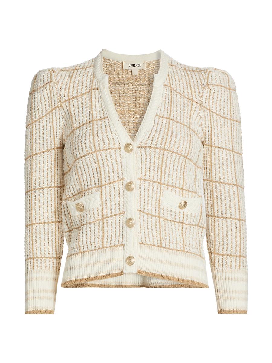Womens Jenni Windowpane Cardigan Product Image
