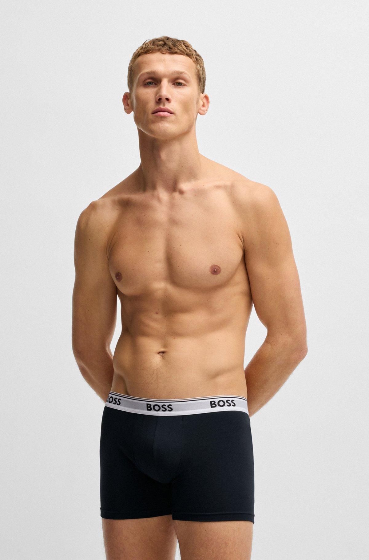 Three-pack of stretch cotton boxer briefs Product Image