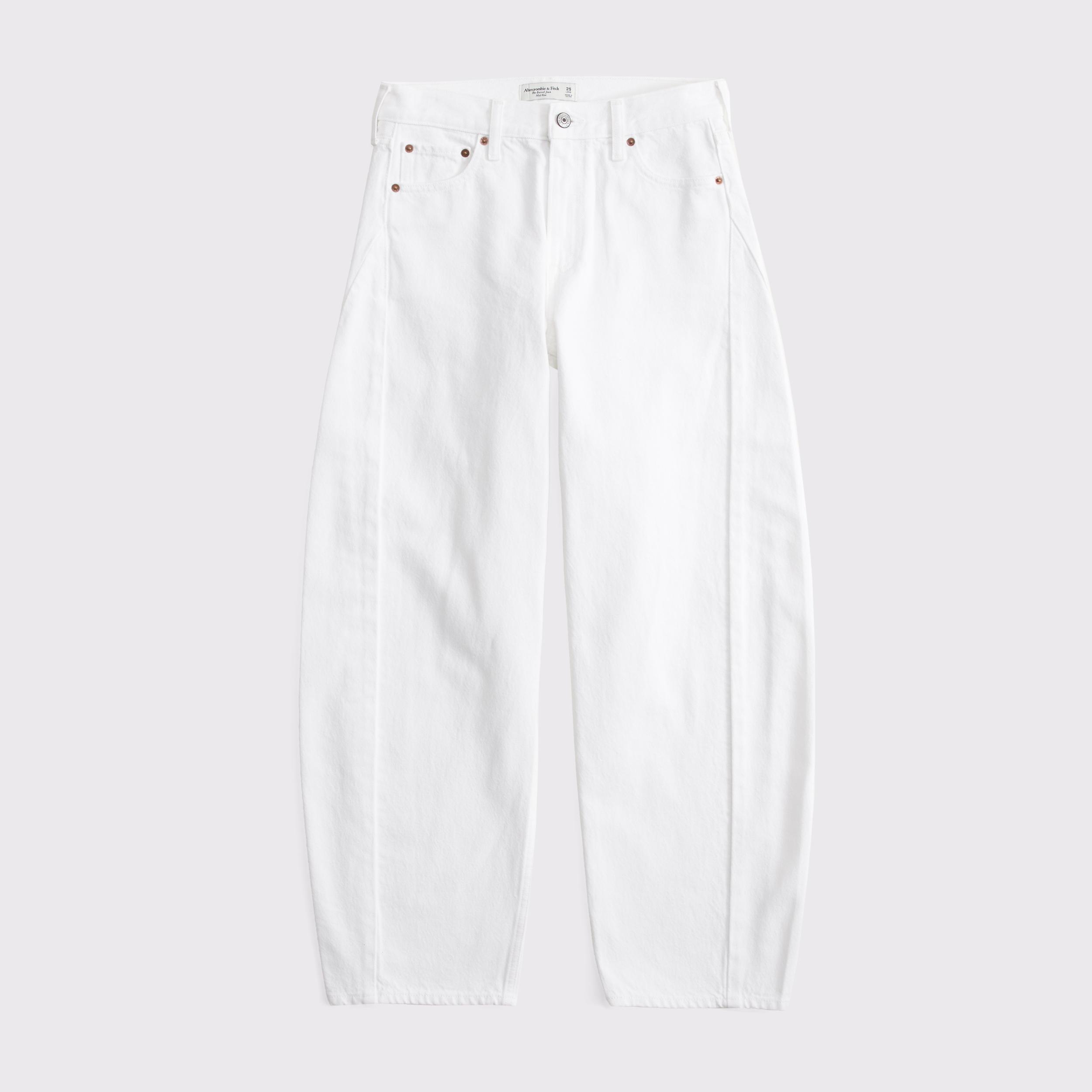 Mid Rise Barrel Jean Product Image