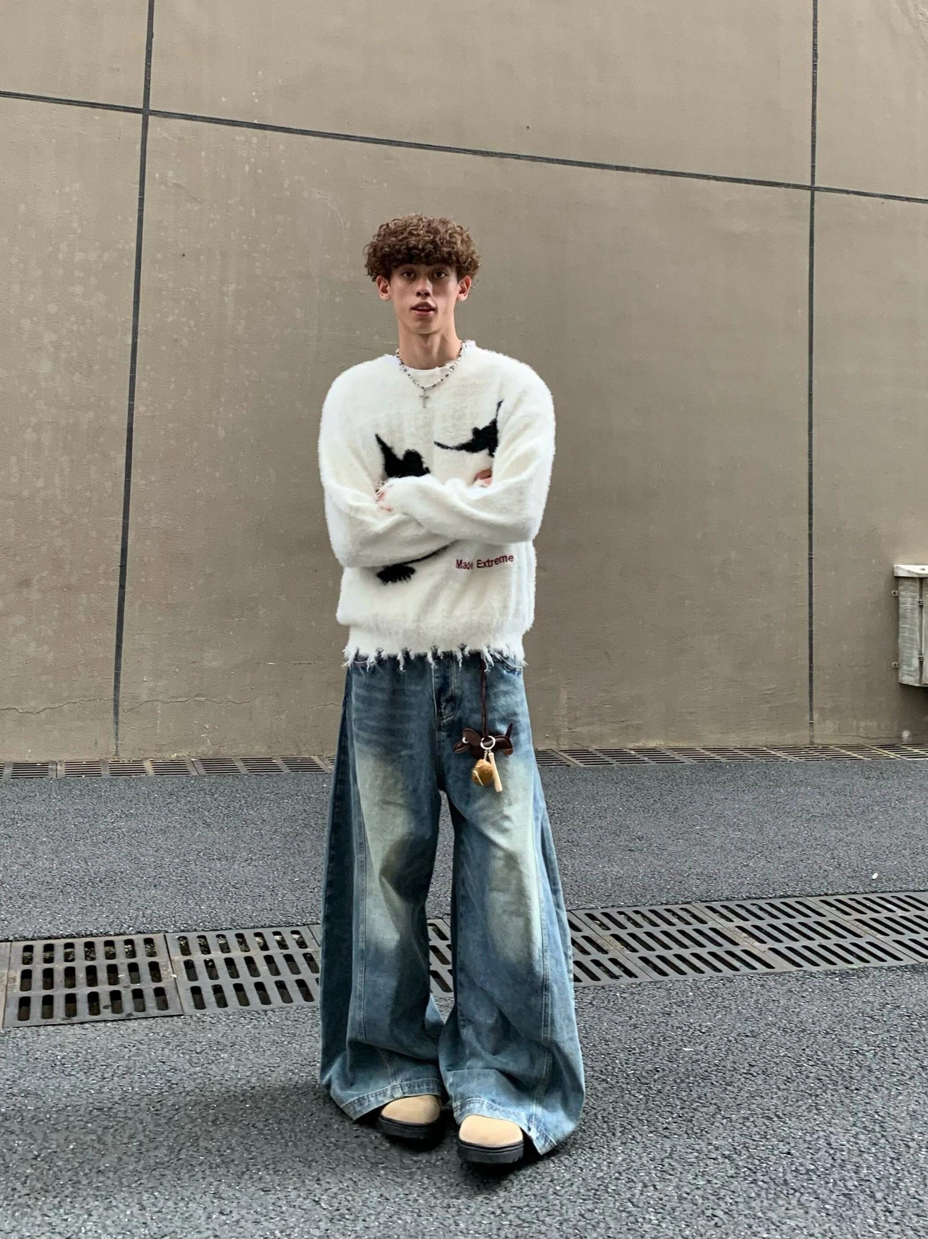 RT No. 18004 MOHAIR DOVE SWEATER Product Image