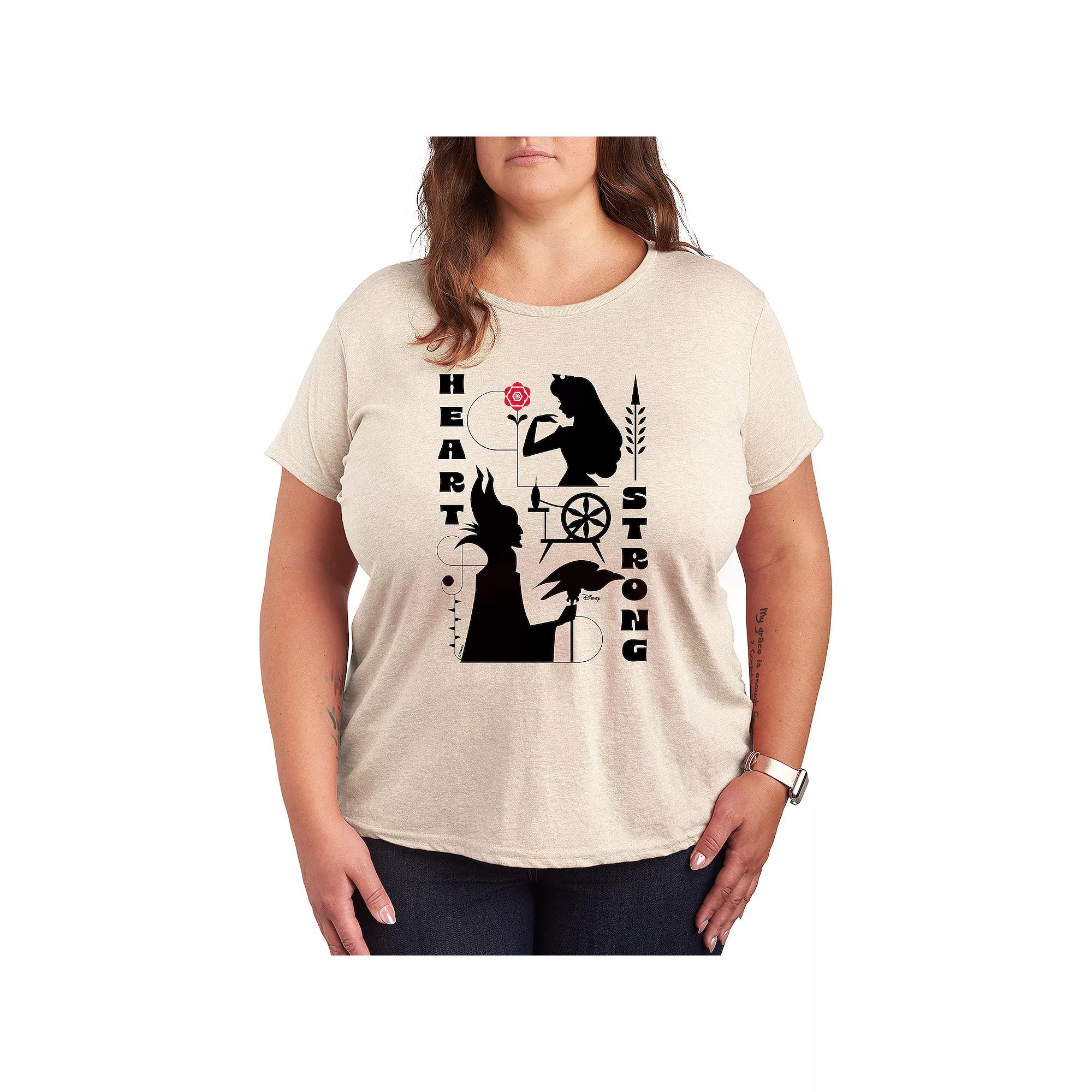 Disney's Sleeping Beauty Plus Heart Strong Graphic Tee, Women's,  Product Image