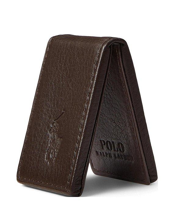 Polo Ralph Lauren Slim Pebbled Leather Money Clip Product Image