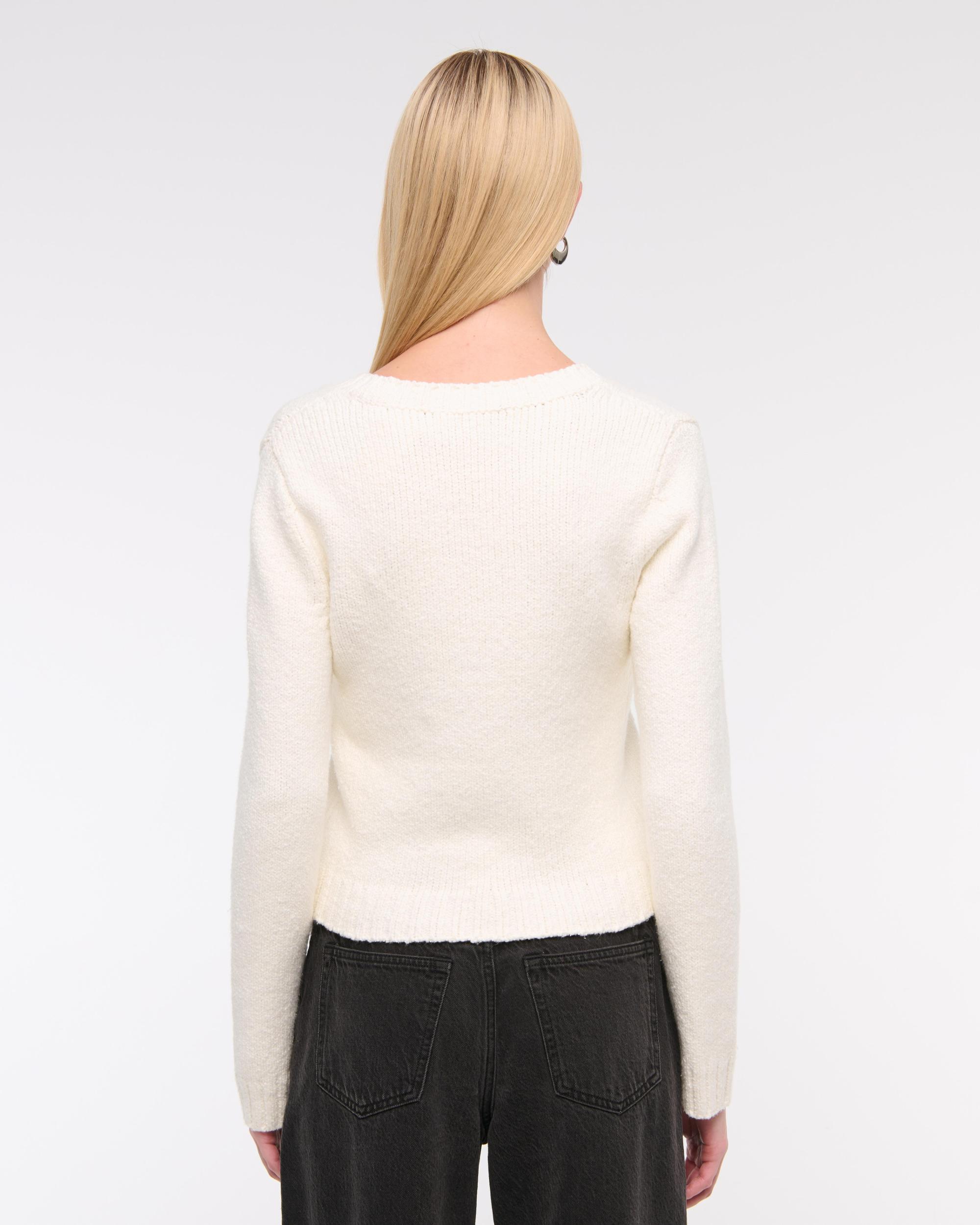 Textural Y-Neck Cardigan Product Image