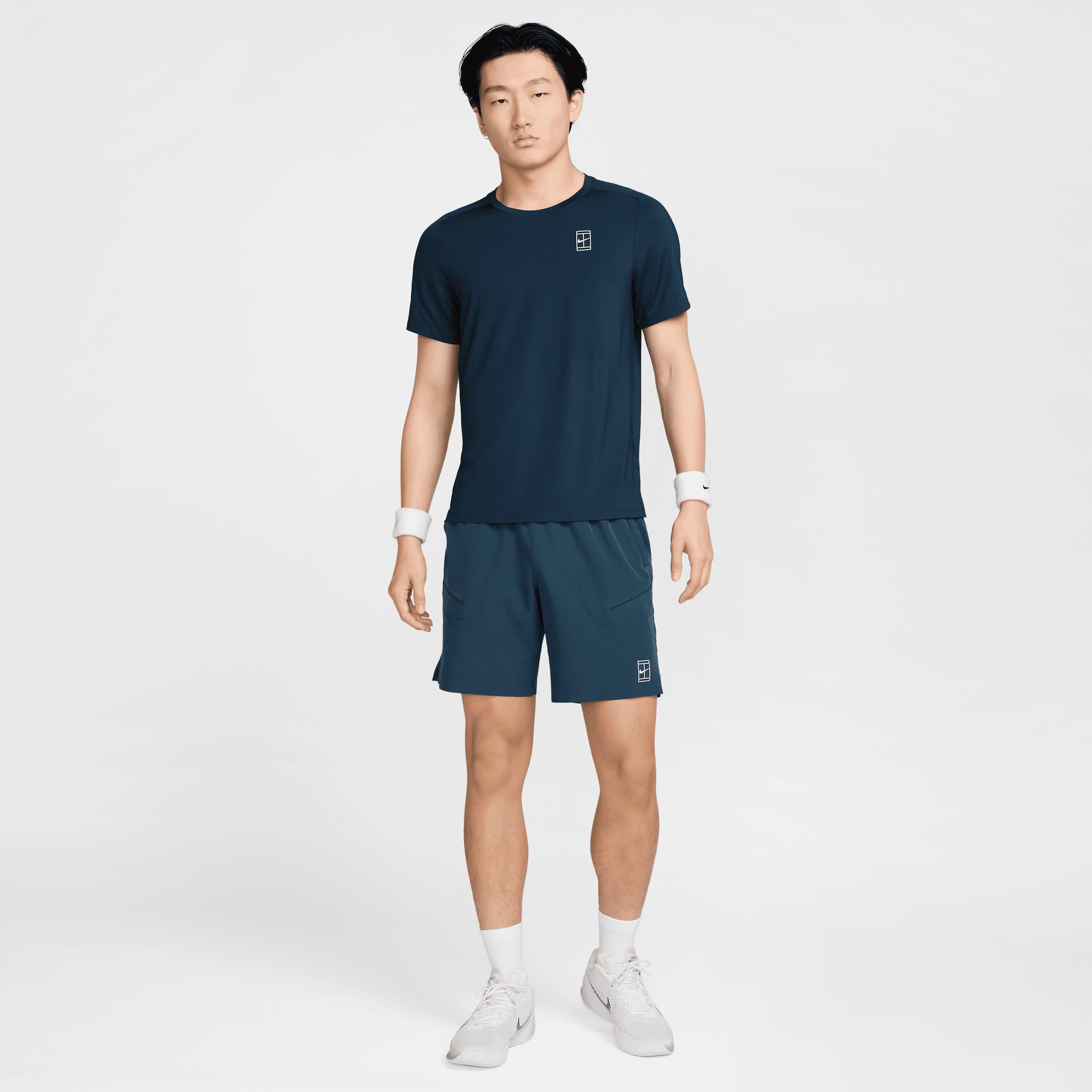 Nike Mens Court Advantage Dri-FIT 8 Tennis Shorts | FZ9322-478 Product Image