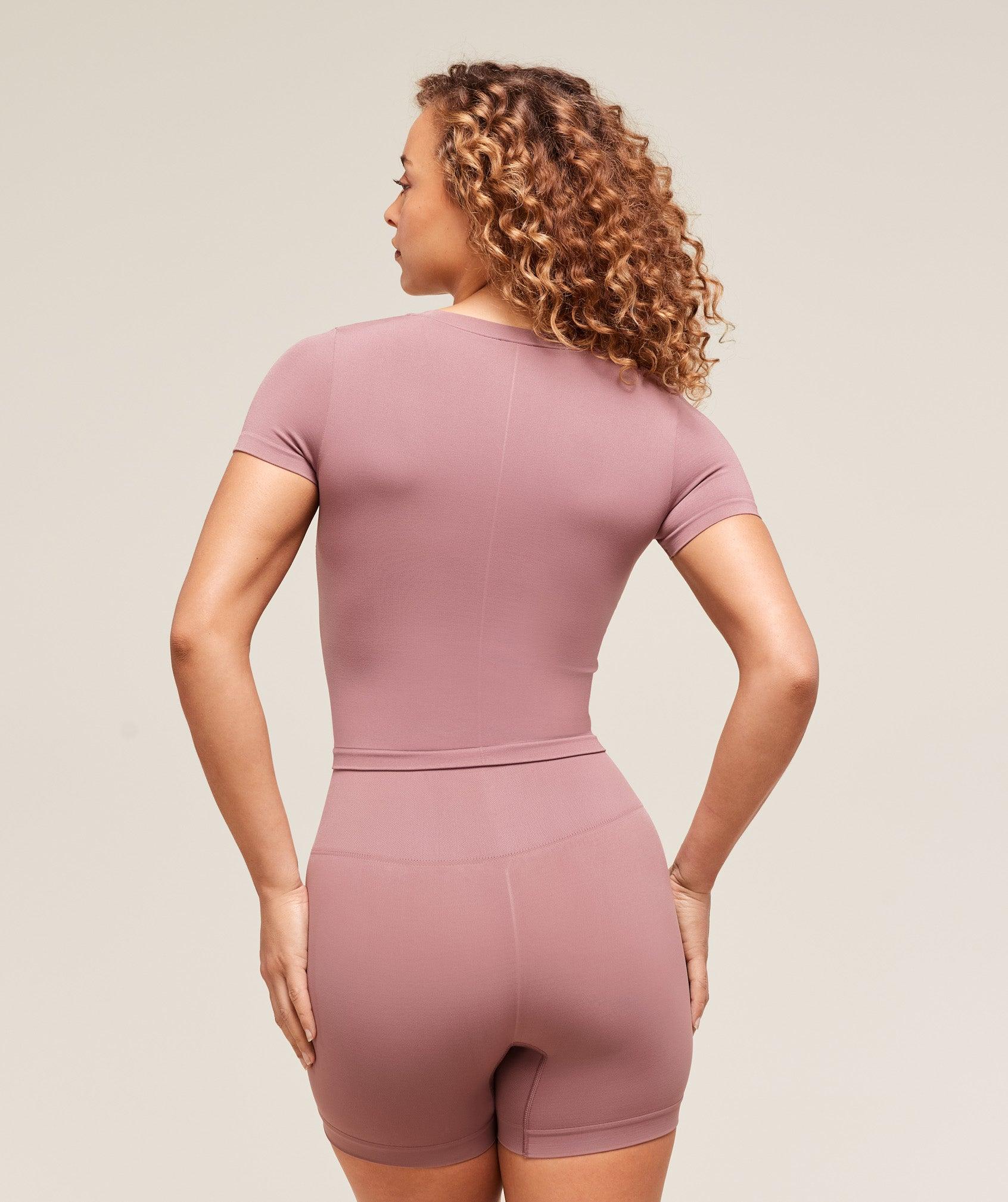 Gymshark Soft Sculpt Midi T-Shirt - Calm Pink Female Product Image