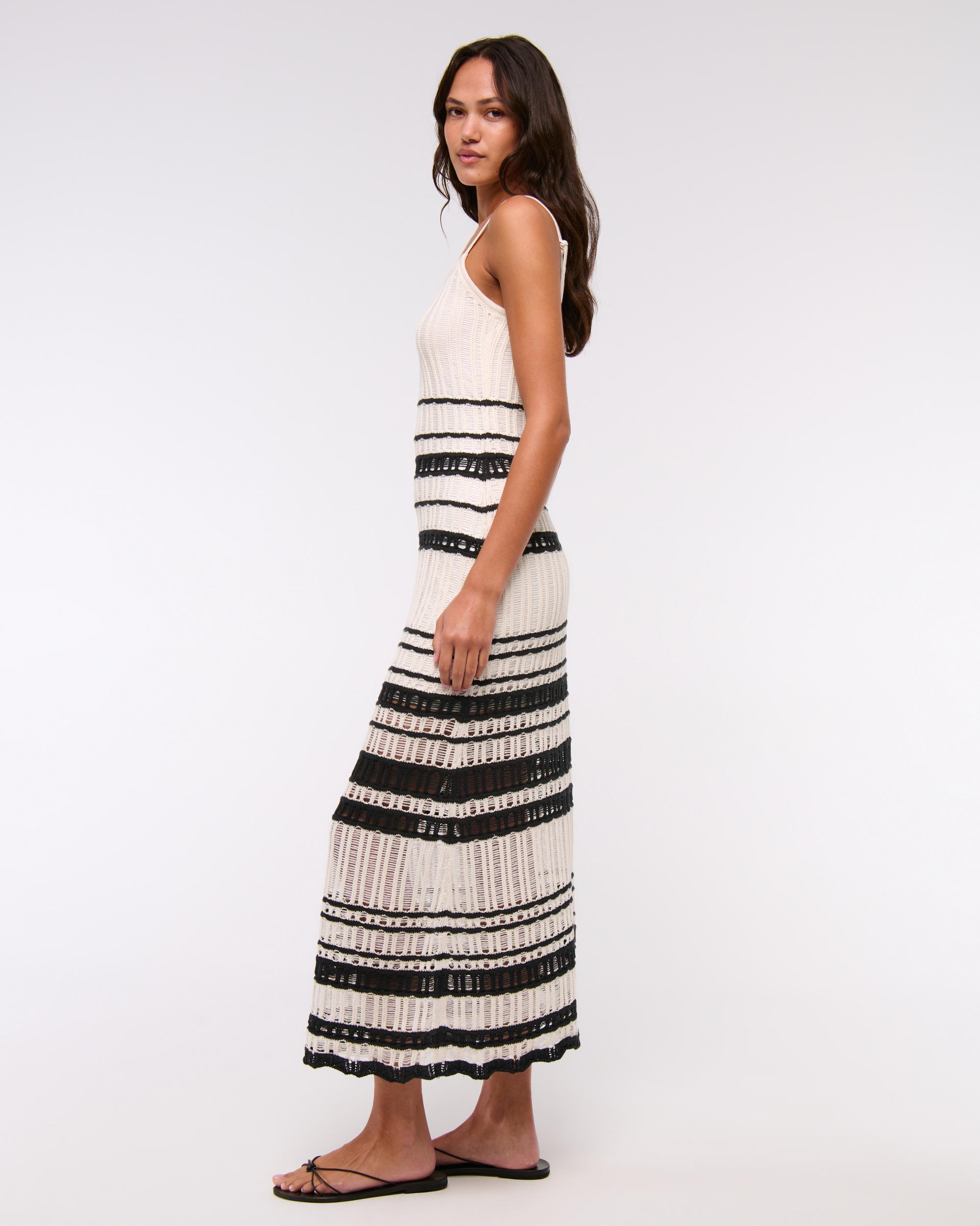 Crochet-Style Maxi Dress Product Image