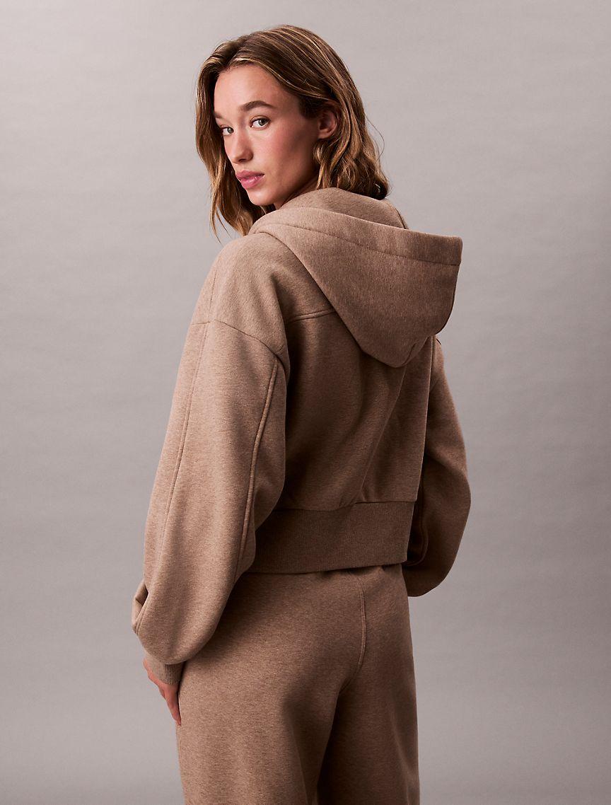 Logo Tape Zip Relaxed Hoodie  Product Image