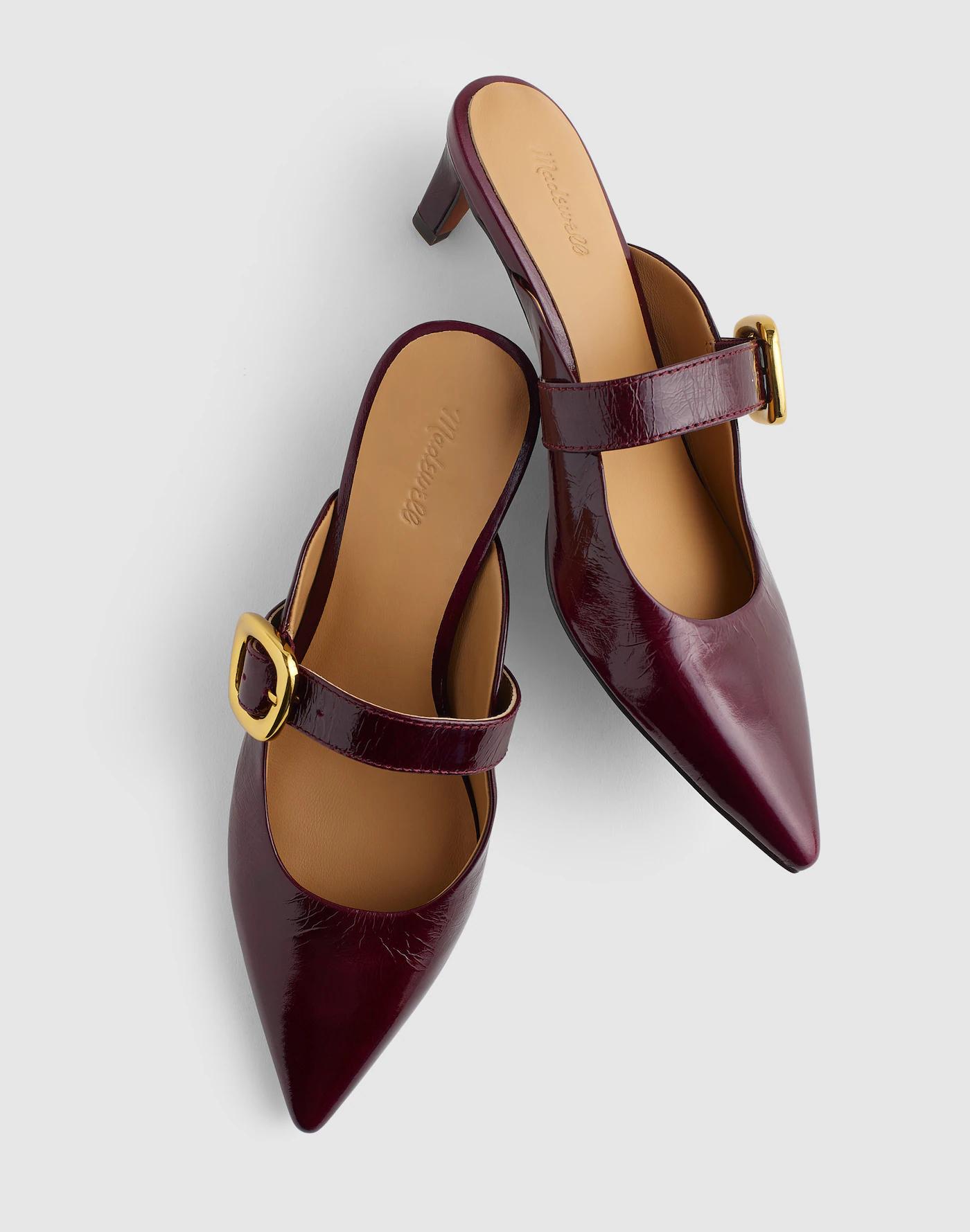 The Emilie Mule in Leather Product Image