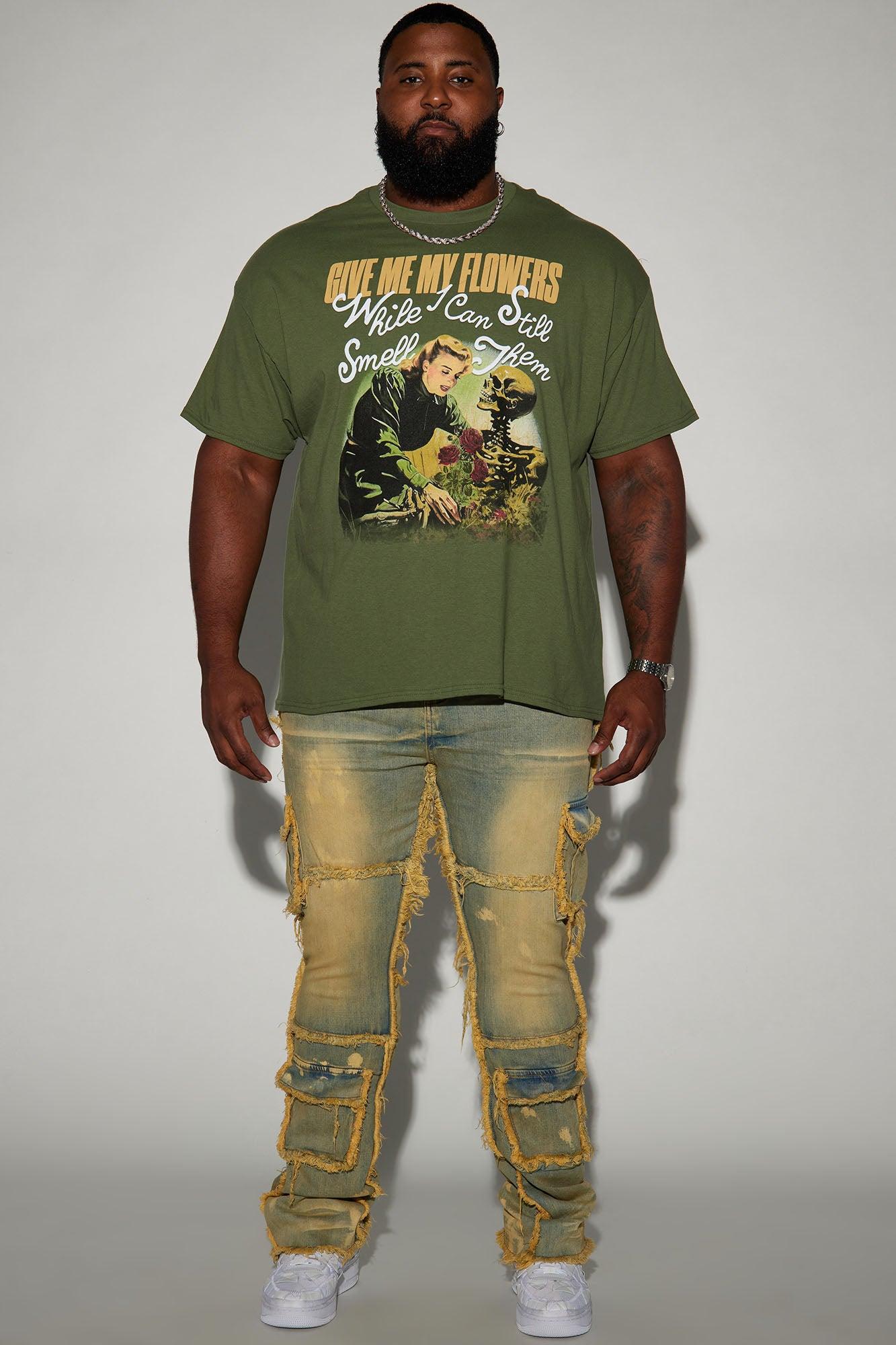 Give Me My Flowers Short Sleeve Tee - Hunter Product Image