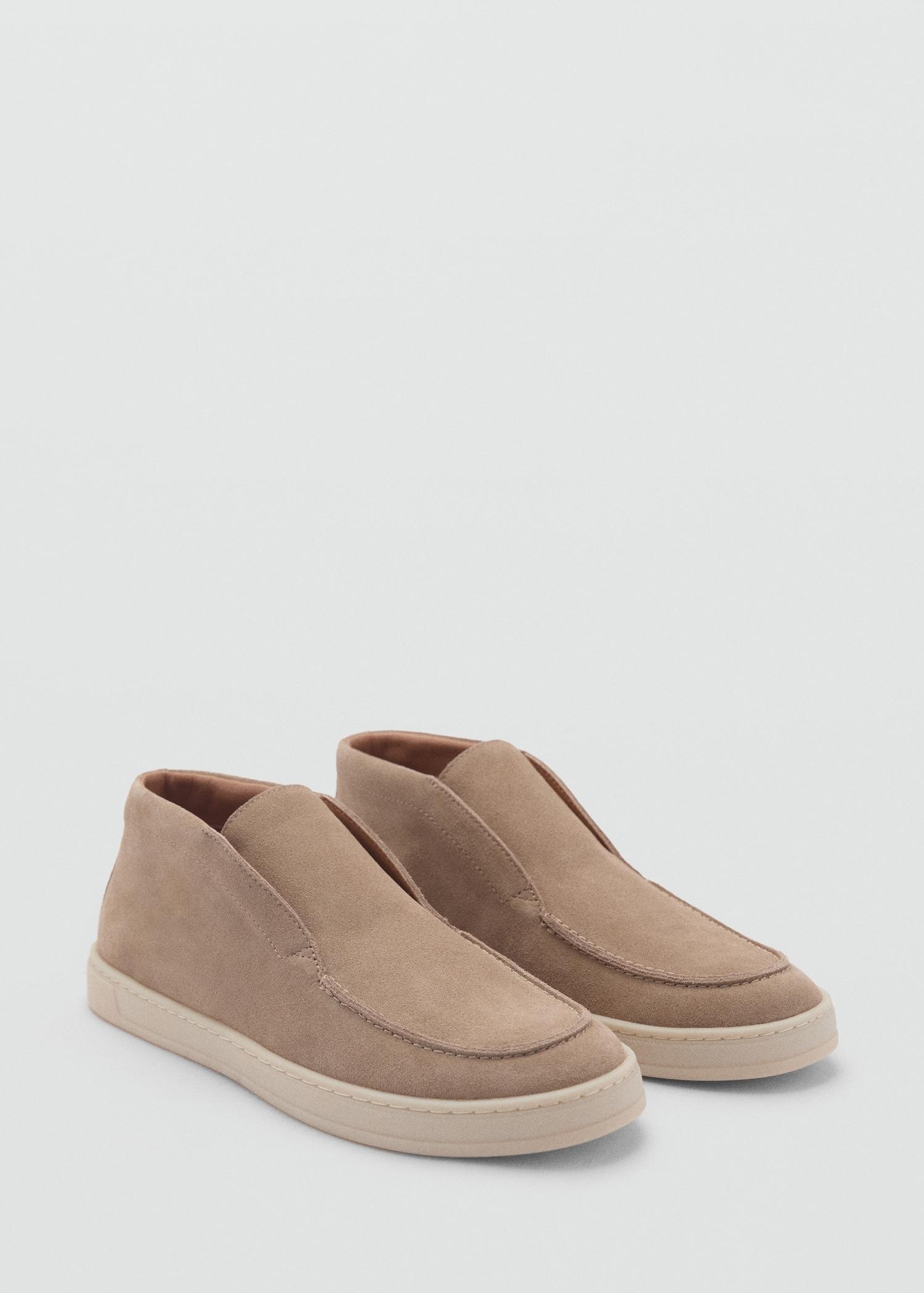 Casual suede leather ankle boots - Men | MANGO USA Product Image