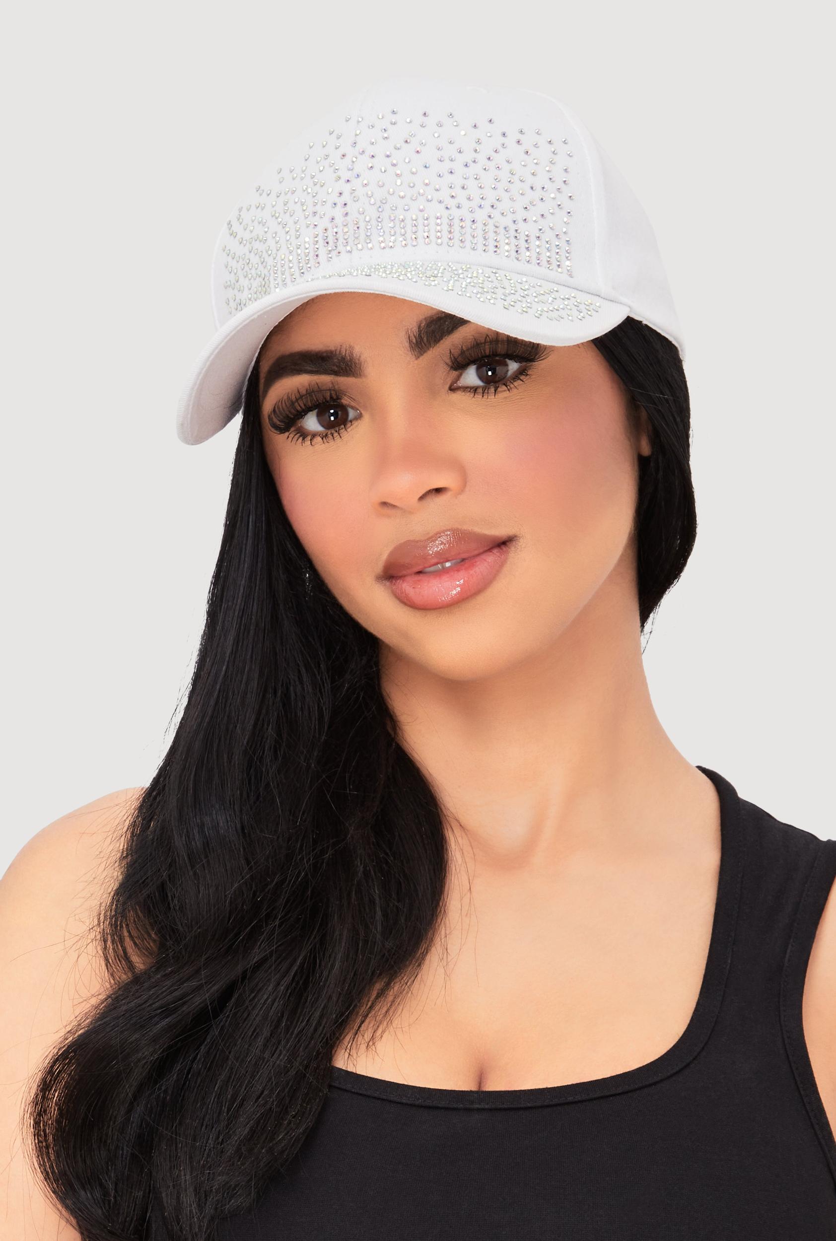 Sparkling Rhinestone Baseball Cap Female Product Image