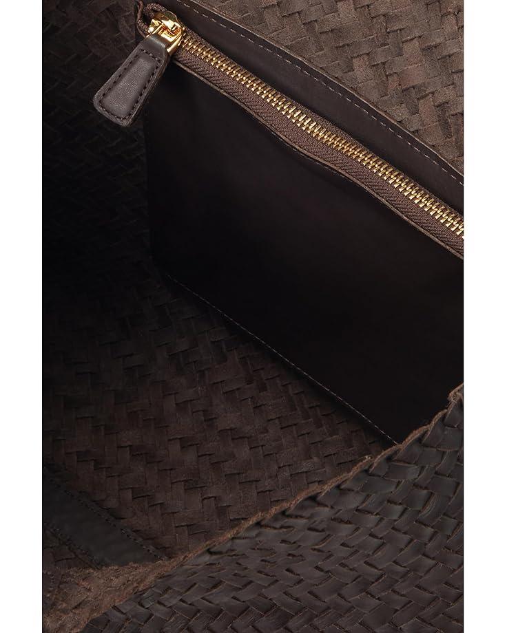 The Essential Curve Shoulder Bag in Handwoven Leather Product Image